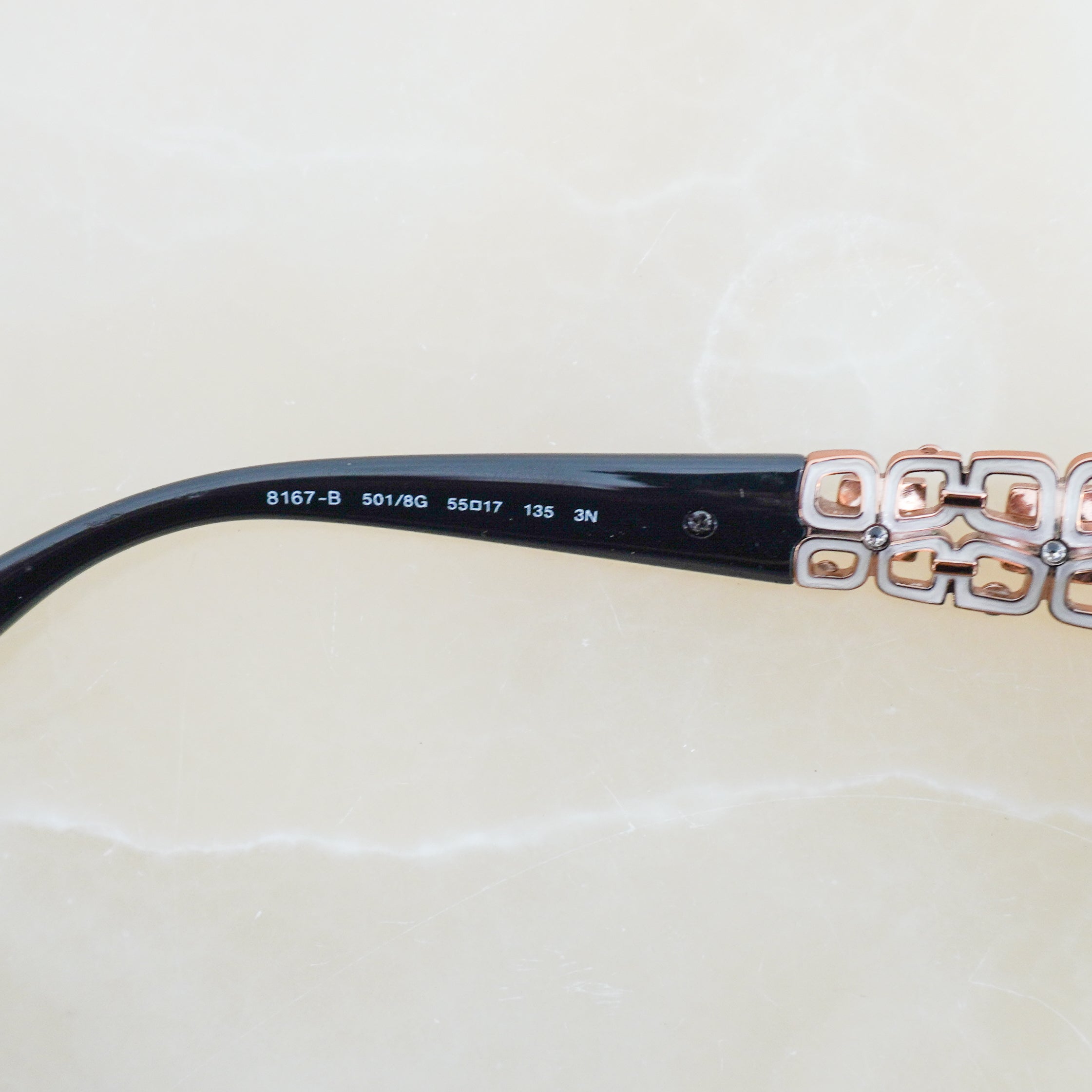 Bvlgari Black Giardini Italiani Embellished Sunglasses BV8167B (RRP £331) | Authentic Preloved FINAL SALE