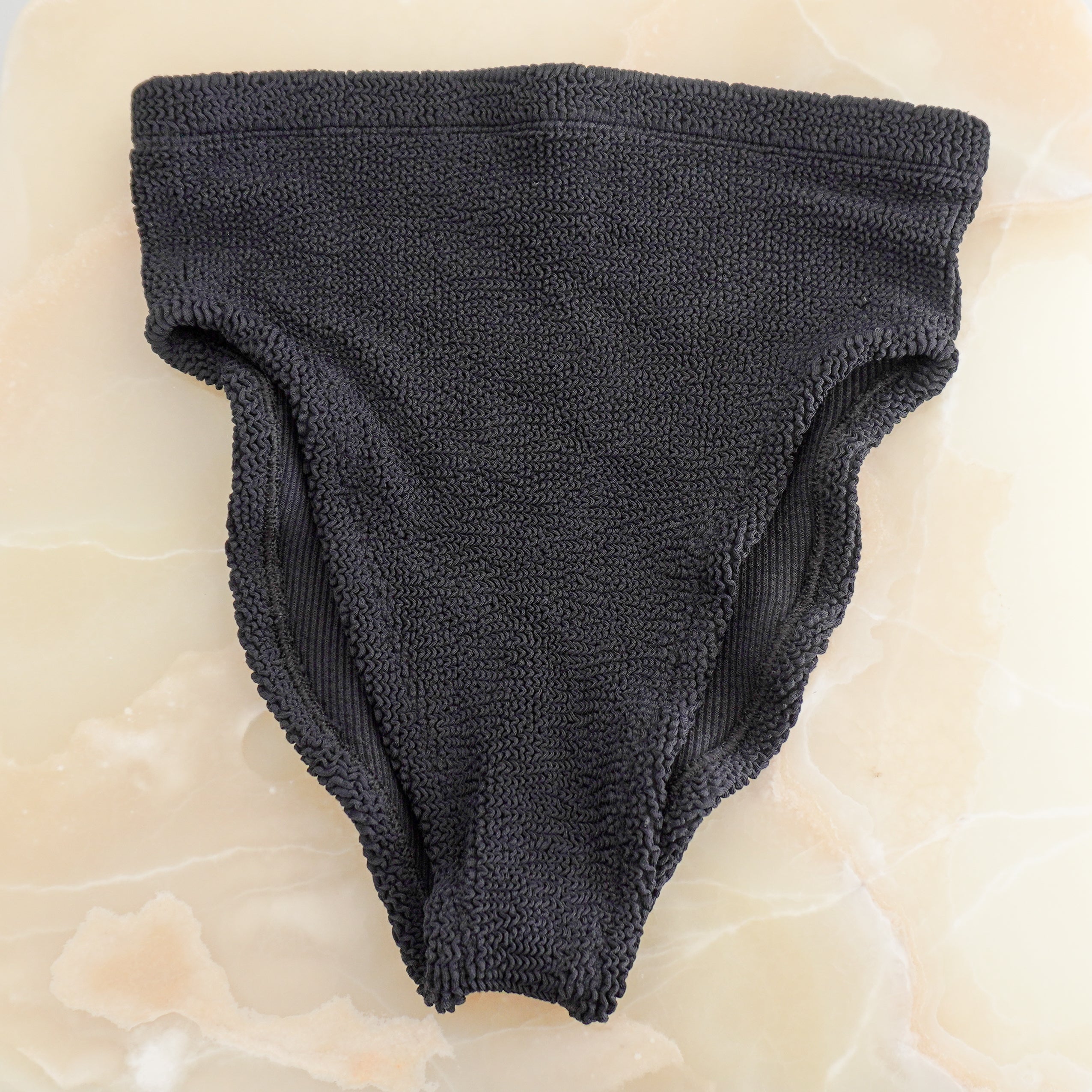 NEW Hunza G Black Jean Bikini Swimsuit (RRP £175) | Authentic Preloved FINAL SALE