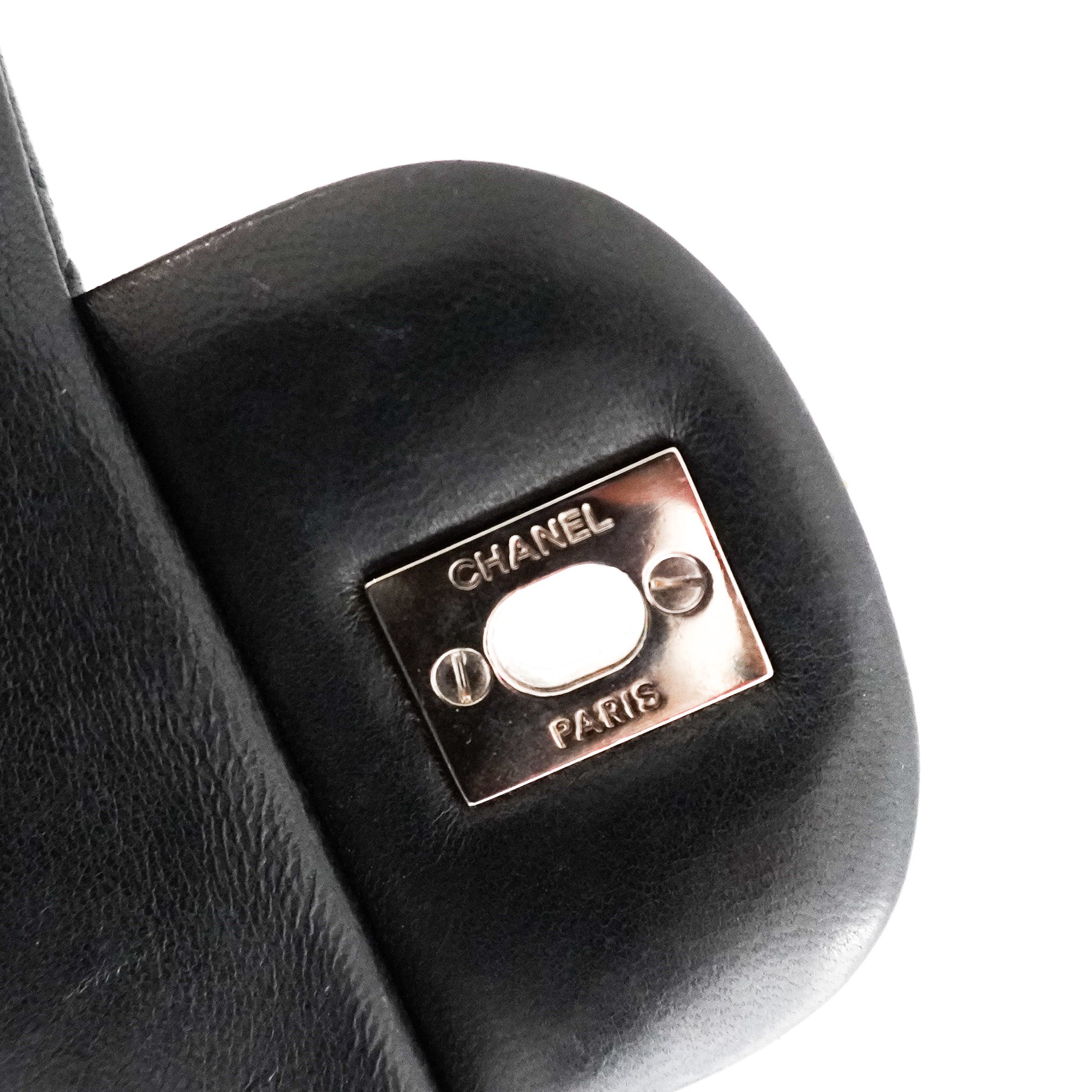 Chanel Maxi Lambskin Classic Single Flap Bag Black RRP £10000 | Authentic Preloved - Reloved Again