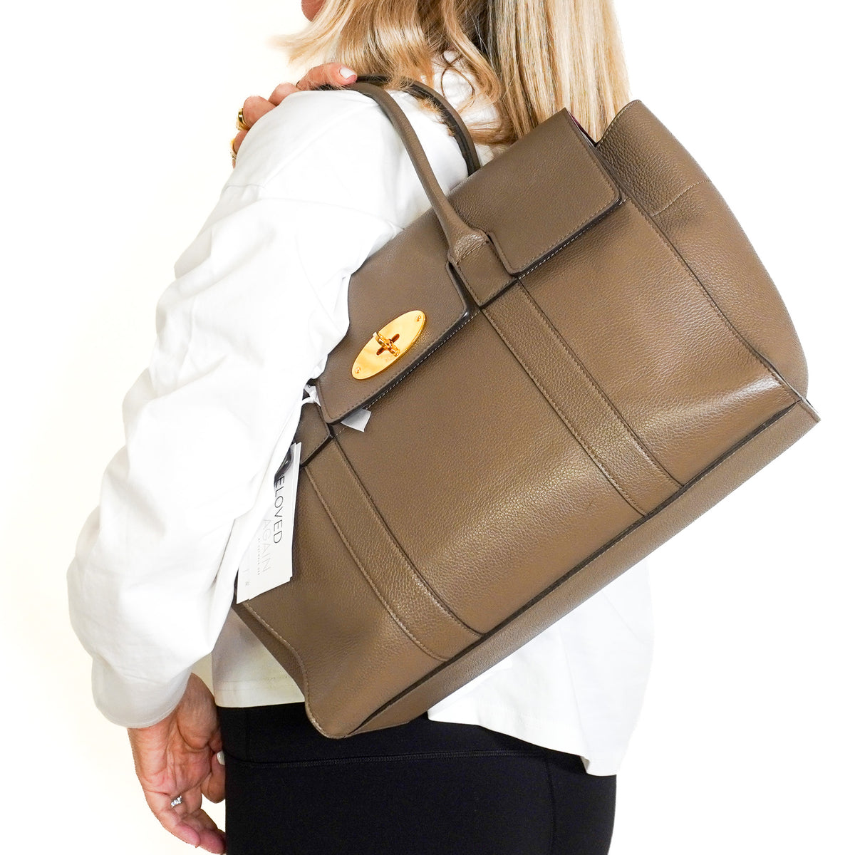 Mulberry Bayswater Bag in Taupe (RRP £1200) | Authentic Preloved