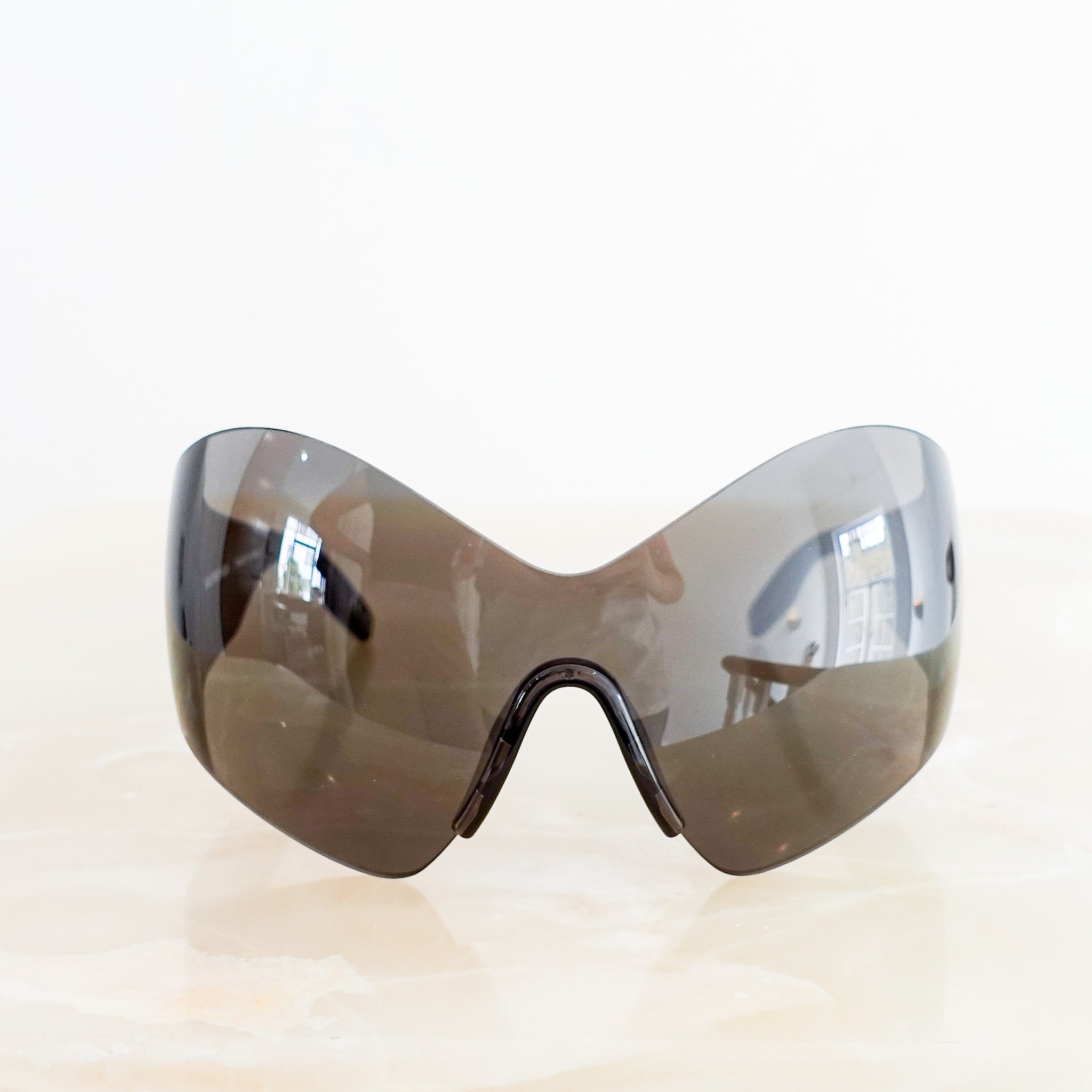 NEW Balenciaga black oversized frame sunglasses RRP £420 | Authentic Preloved