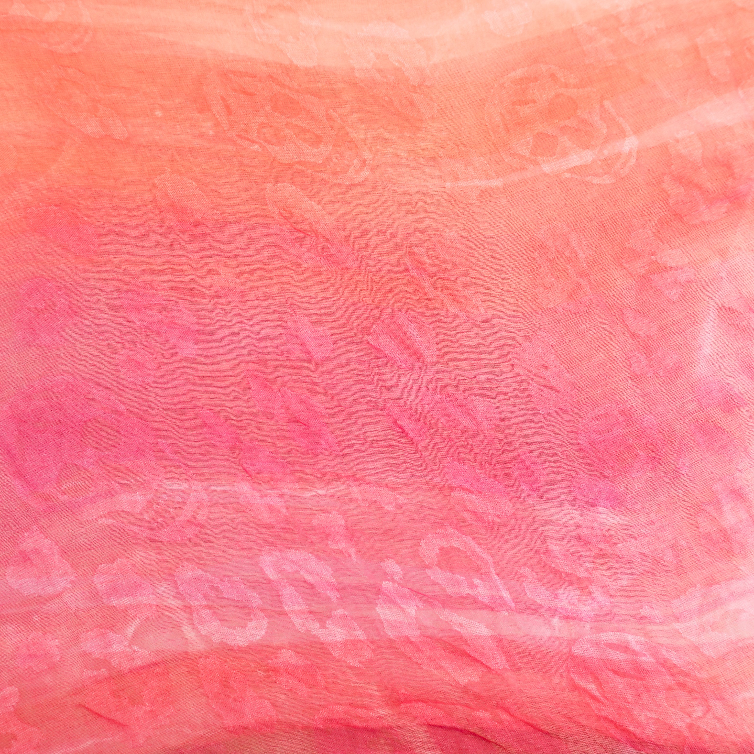 Alexander McQueen Pink Gradient Skull Scarf (RRP £280) | Authentic Preloved