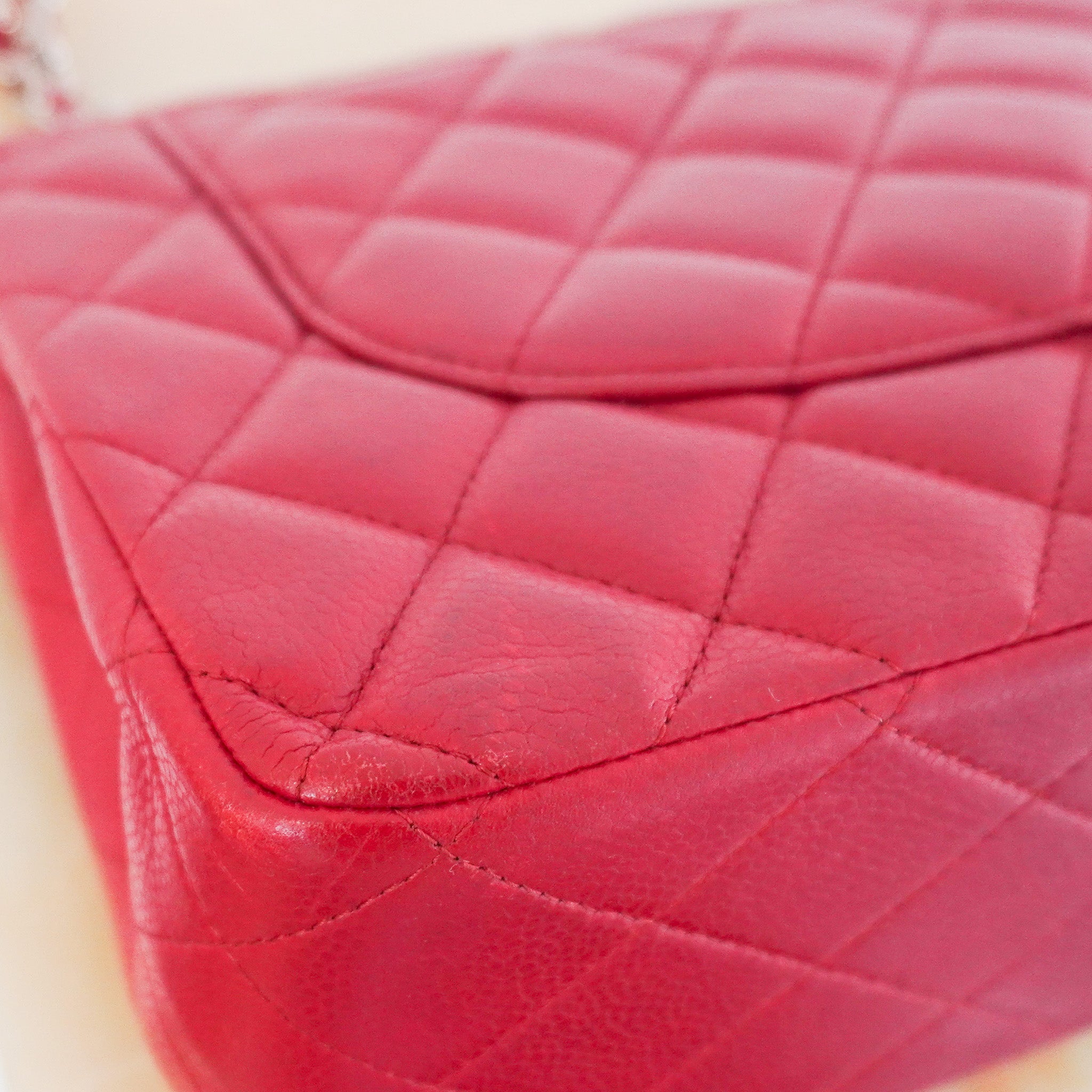 Chanel Jumbo Caviar Double Flap Bag in Red RRP £10,000 | Authentic Preloved - Reloved Again