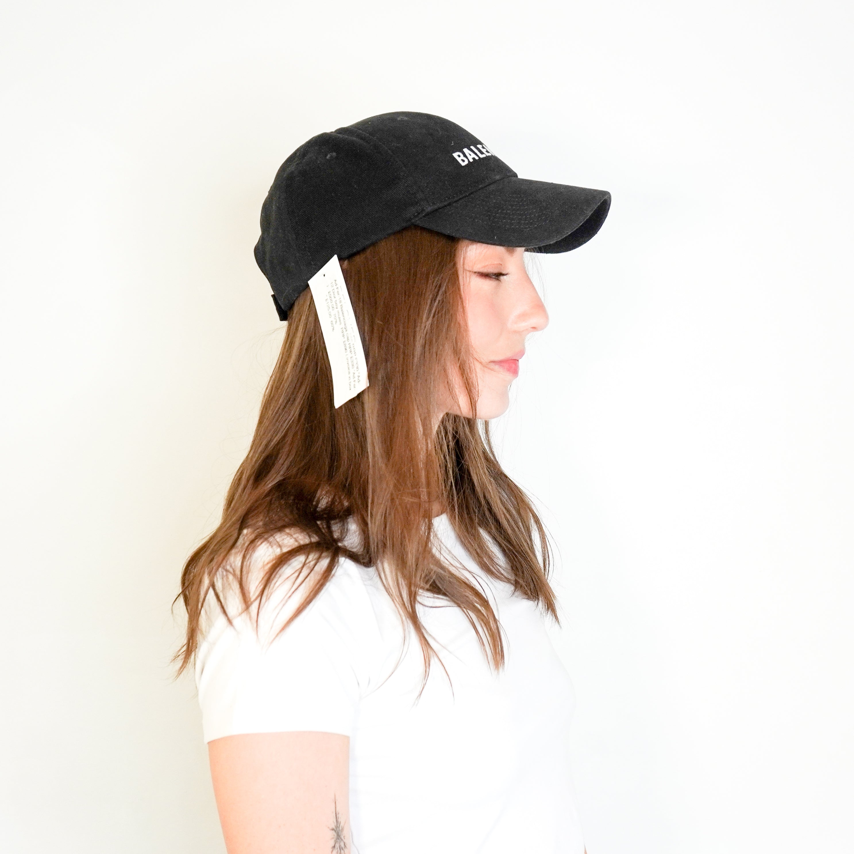 Balenciaga Cap in Black/White – Size L (RRP £350) | Authentic Preloved