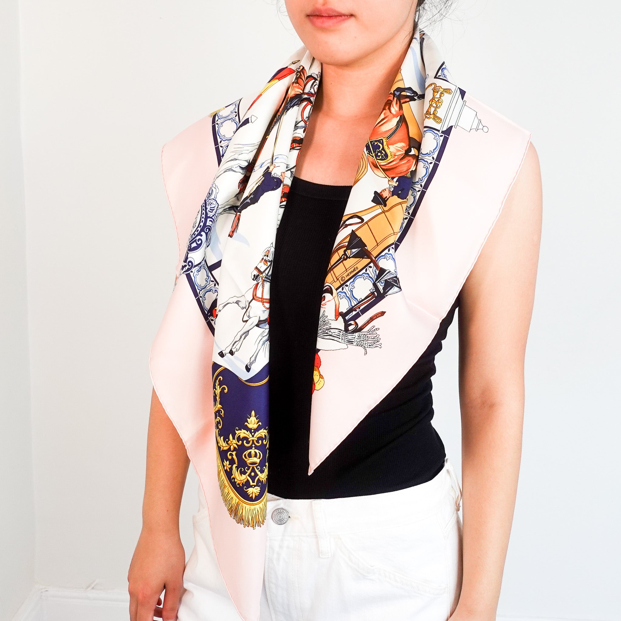 Hermes “Real Escuela Andaluza” Silk Scarf RRP £475 | Preloved Authentic