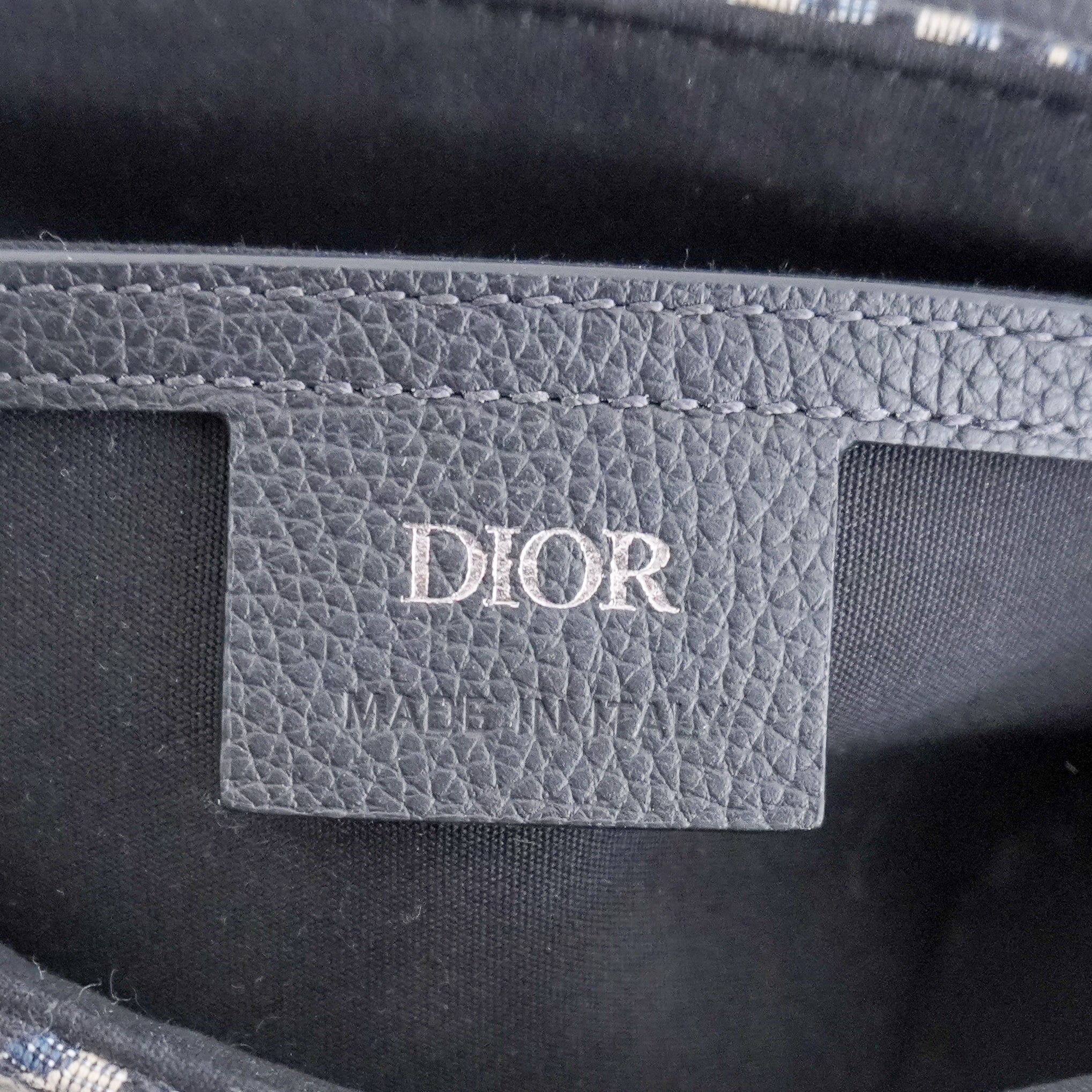 Dior Mini Saddle Messenger Bag with Flap in Beige and Black (RRP £1900) | Authentic Preloved