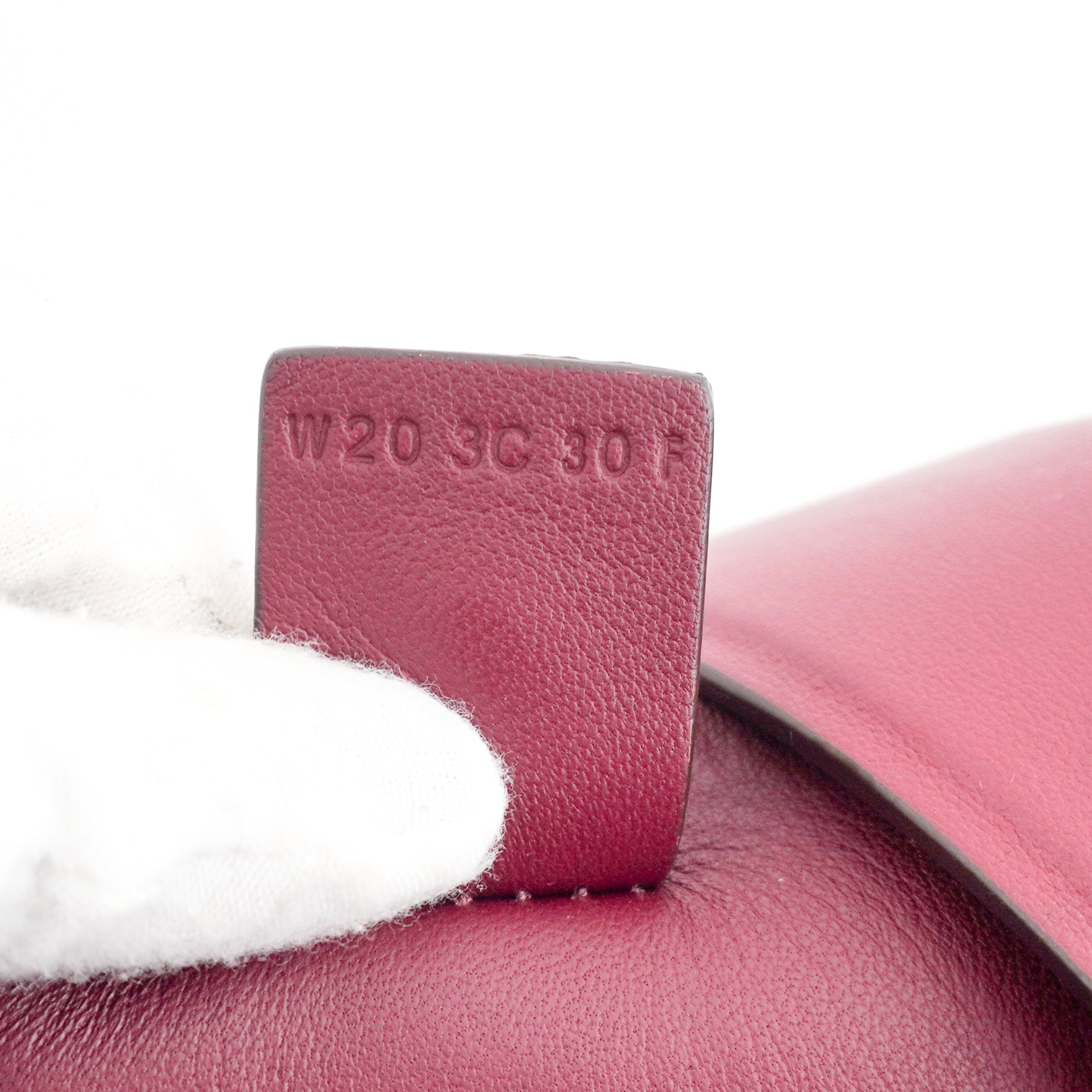 Acne Studios Medium Musubi Leather Tote Bag in Burgundy (RRP £1400) | Authentic Preloved