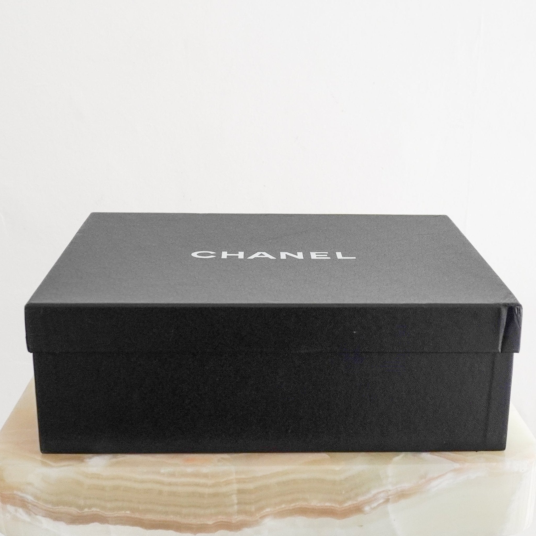 Chanel Black Patent & Leather Block Heel Sandals (RRP £950) | Authentic Preloved - Reloved Again