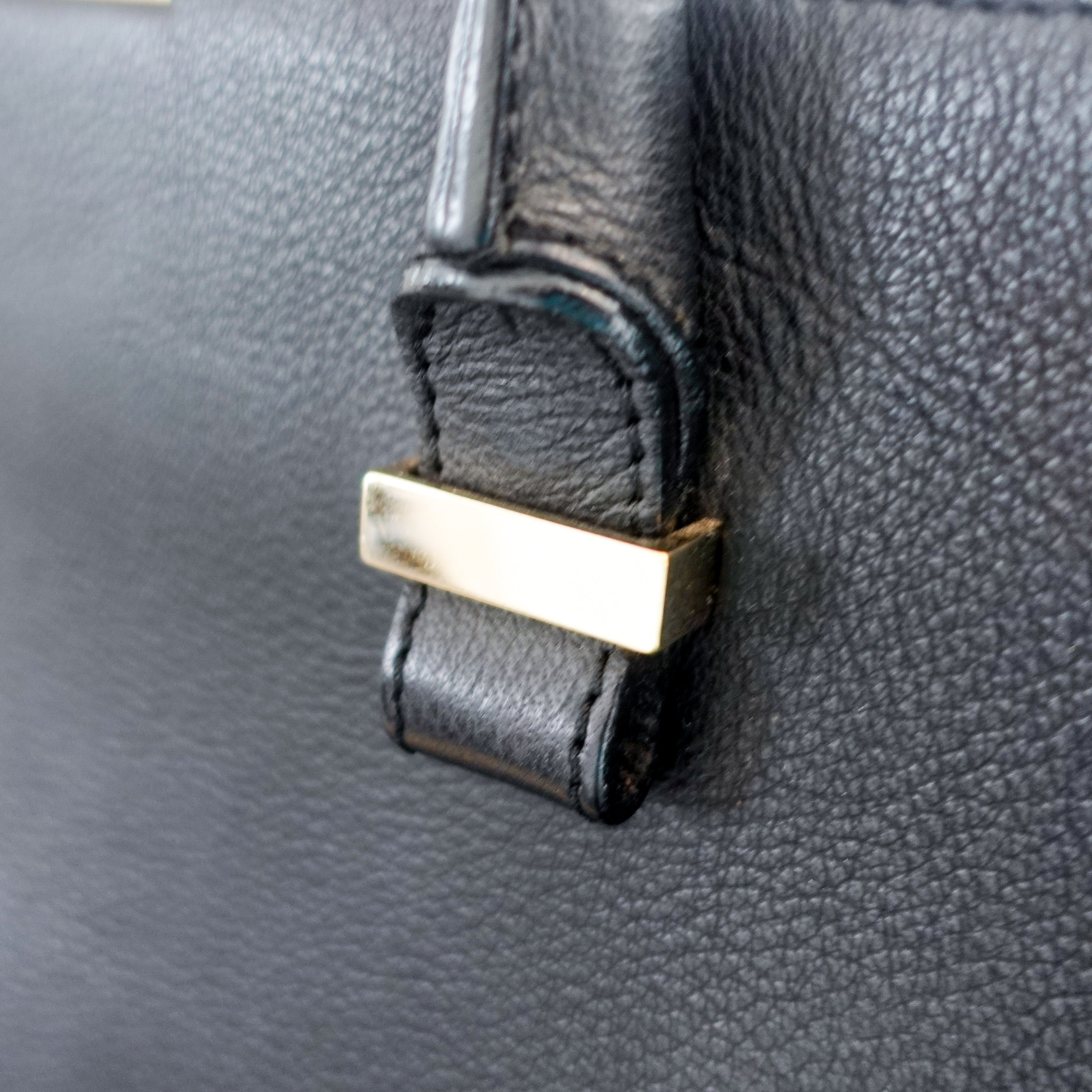 Black leather tote bag RRP £1199
