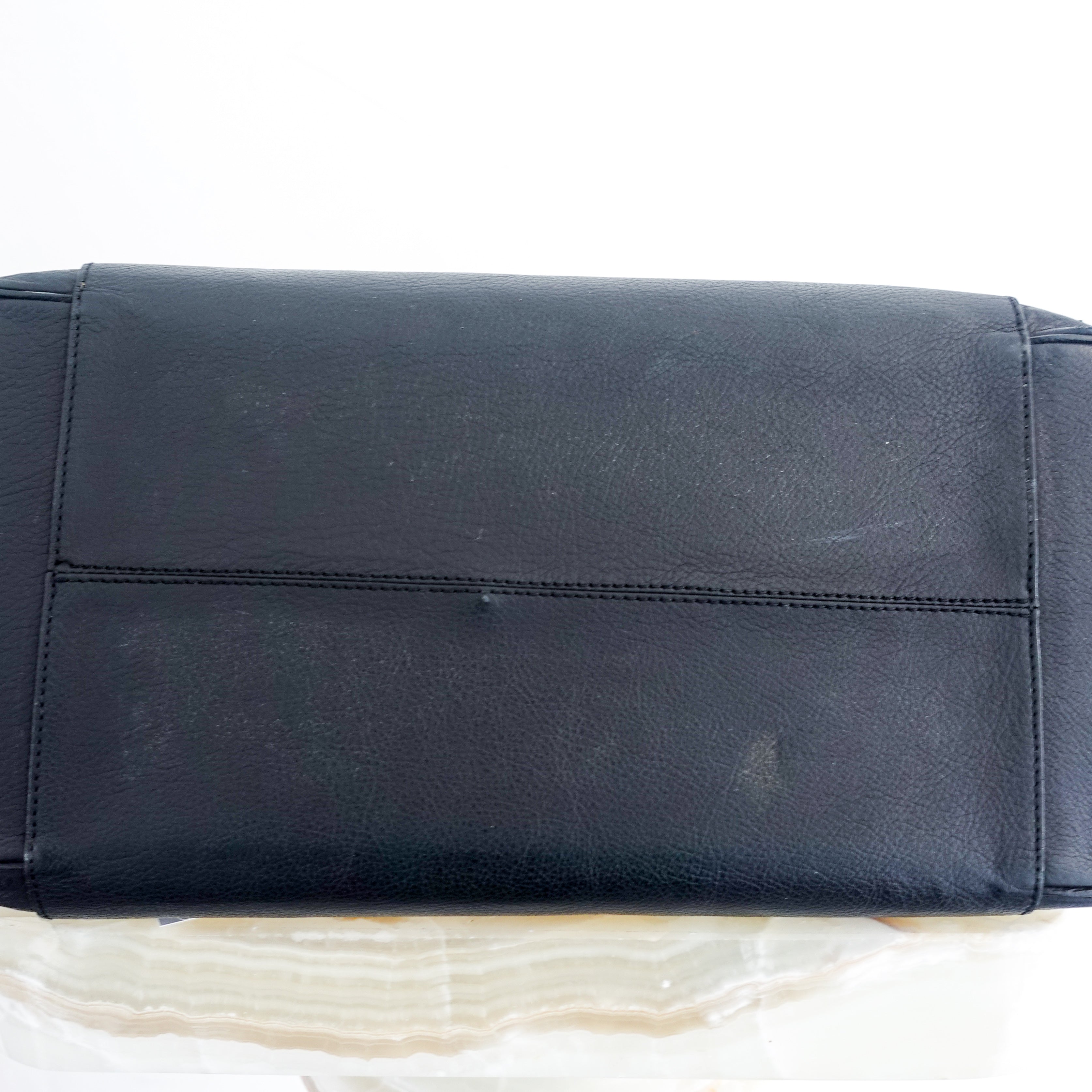 Black leather tote bag RRP £1199