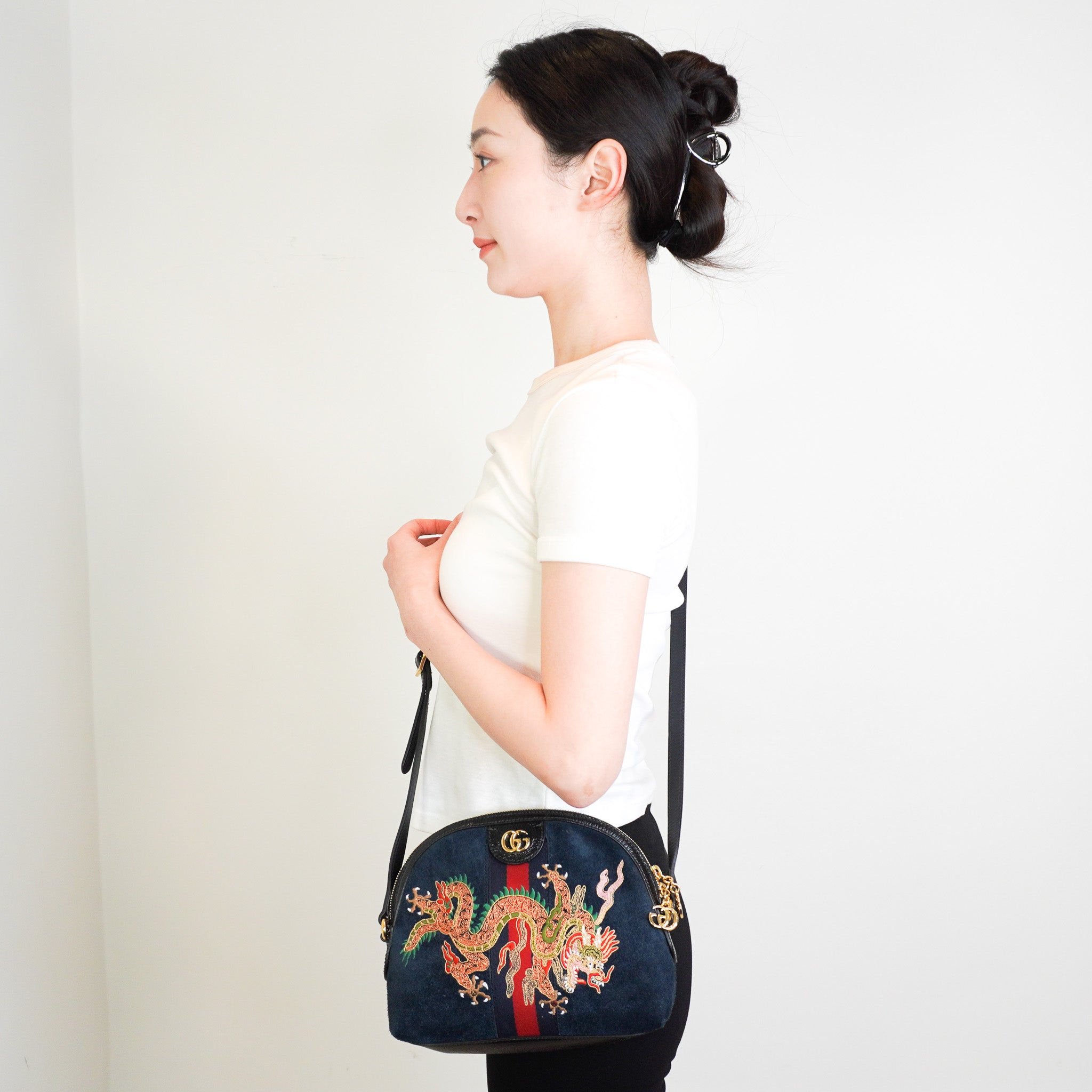 Gucci Ophidia Dragon Embroidered Small Bag RRP £1620 | Authentic Preloved - Reloved Again