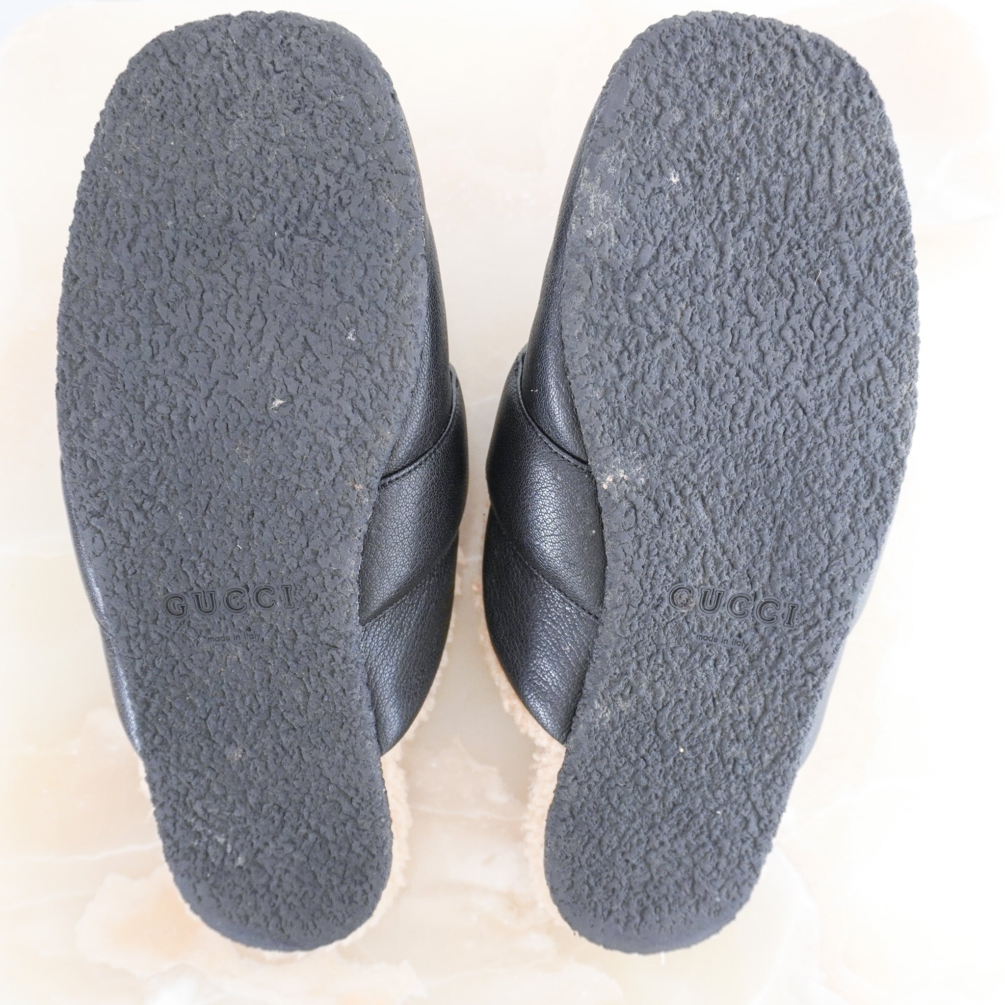 Gucci Shearling Lined Backless Mules RRP £800 | Authentic Preloved - Reloved Again