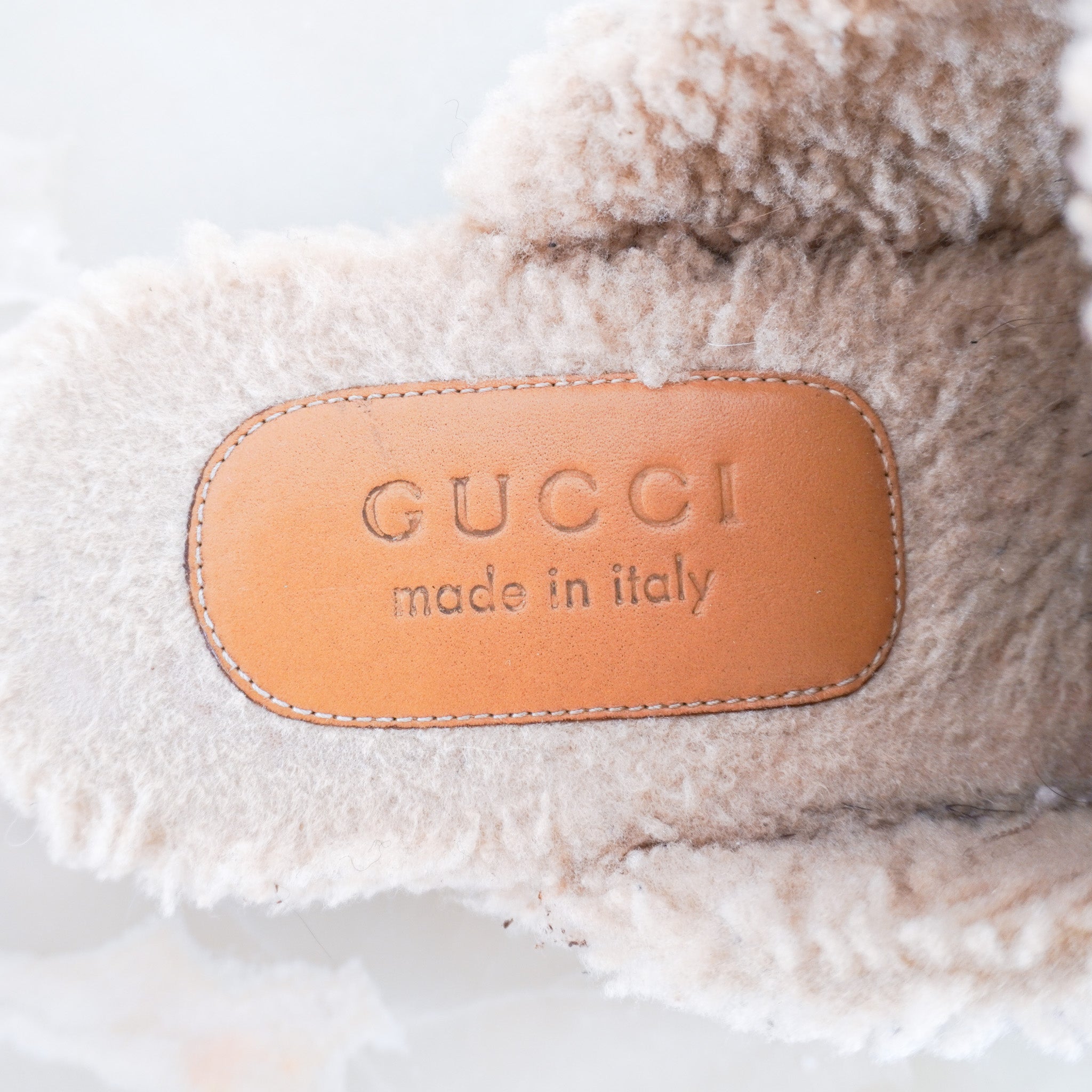 Gucci Shearling Lined Backless Mules RRP £800 | Authentic Preloved - Reloved Again