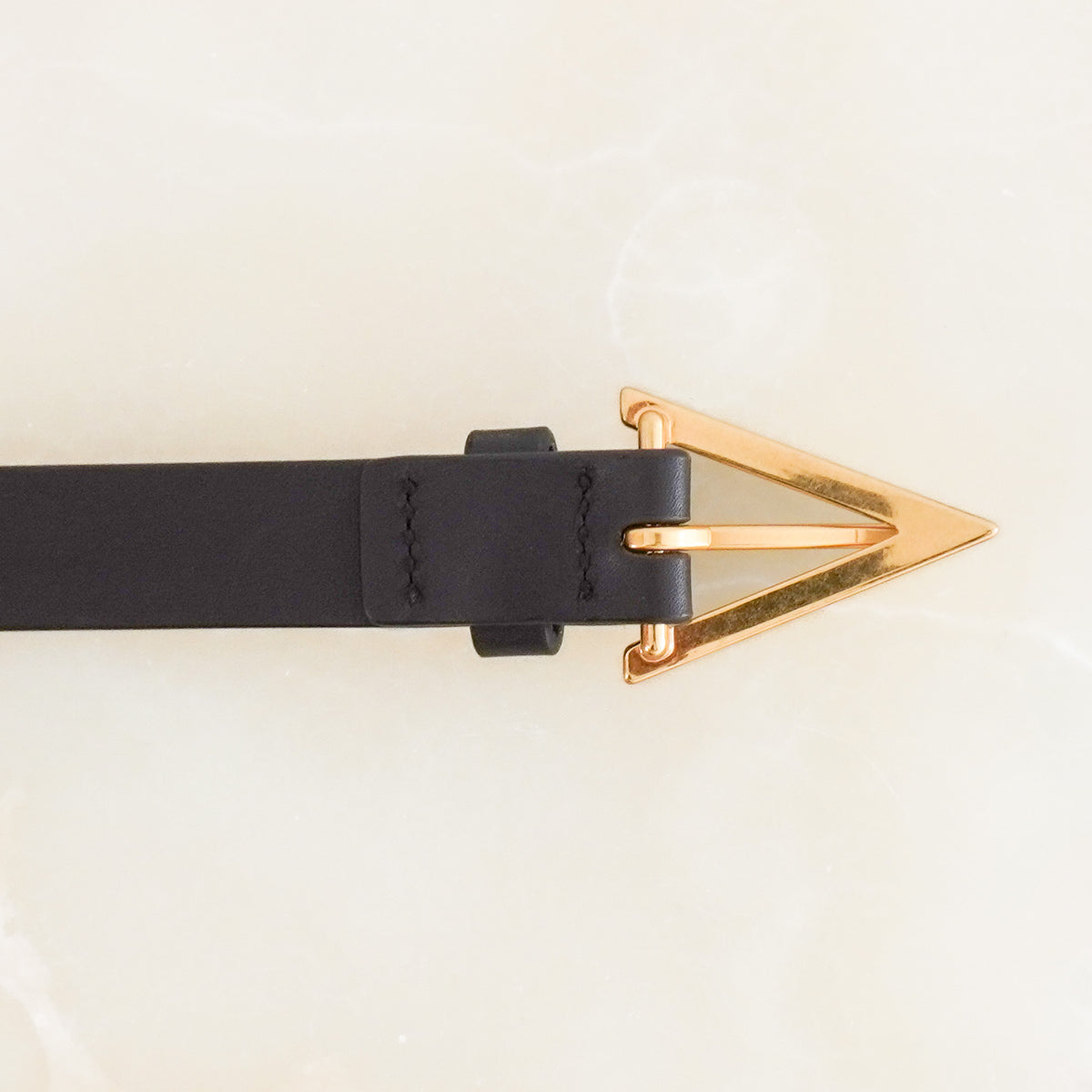 Details Bottega Black Triangle Belt