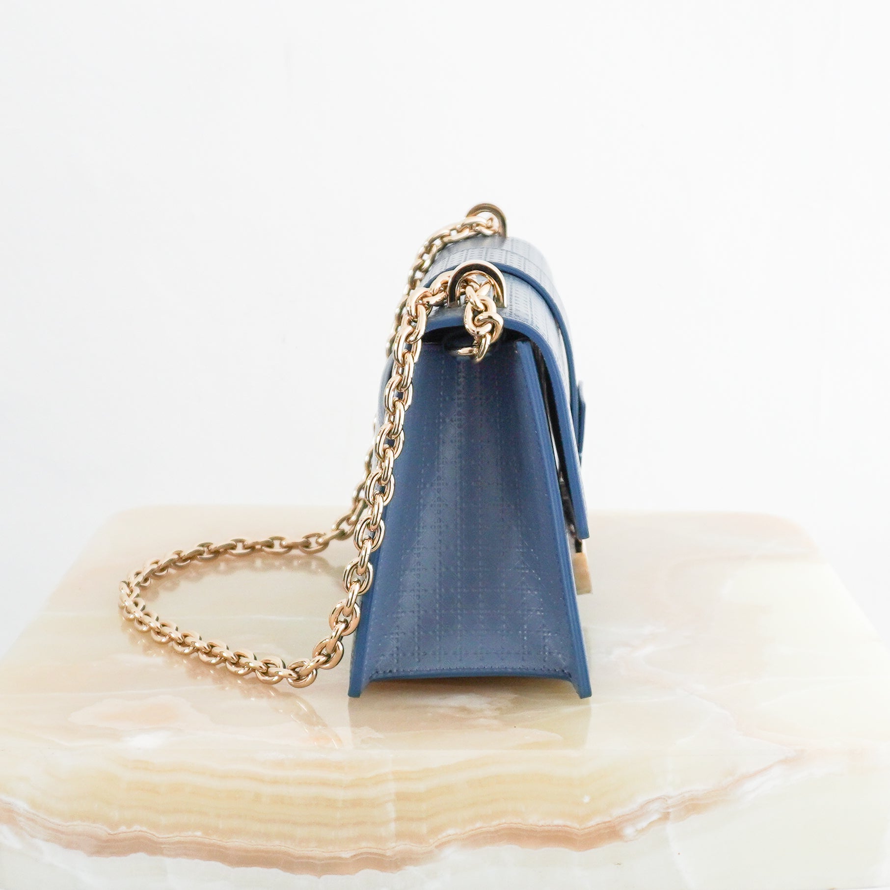 Dior 30 Montaigne Flap Shoulder Bag in Blue RRP £2690 | Authentic Preloved - Reloved Again