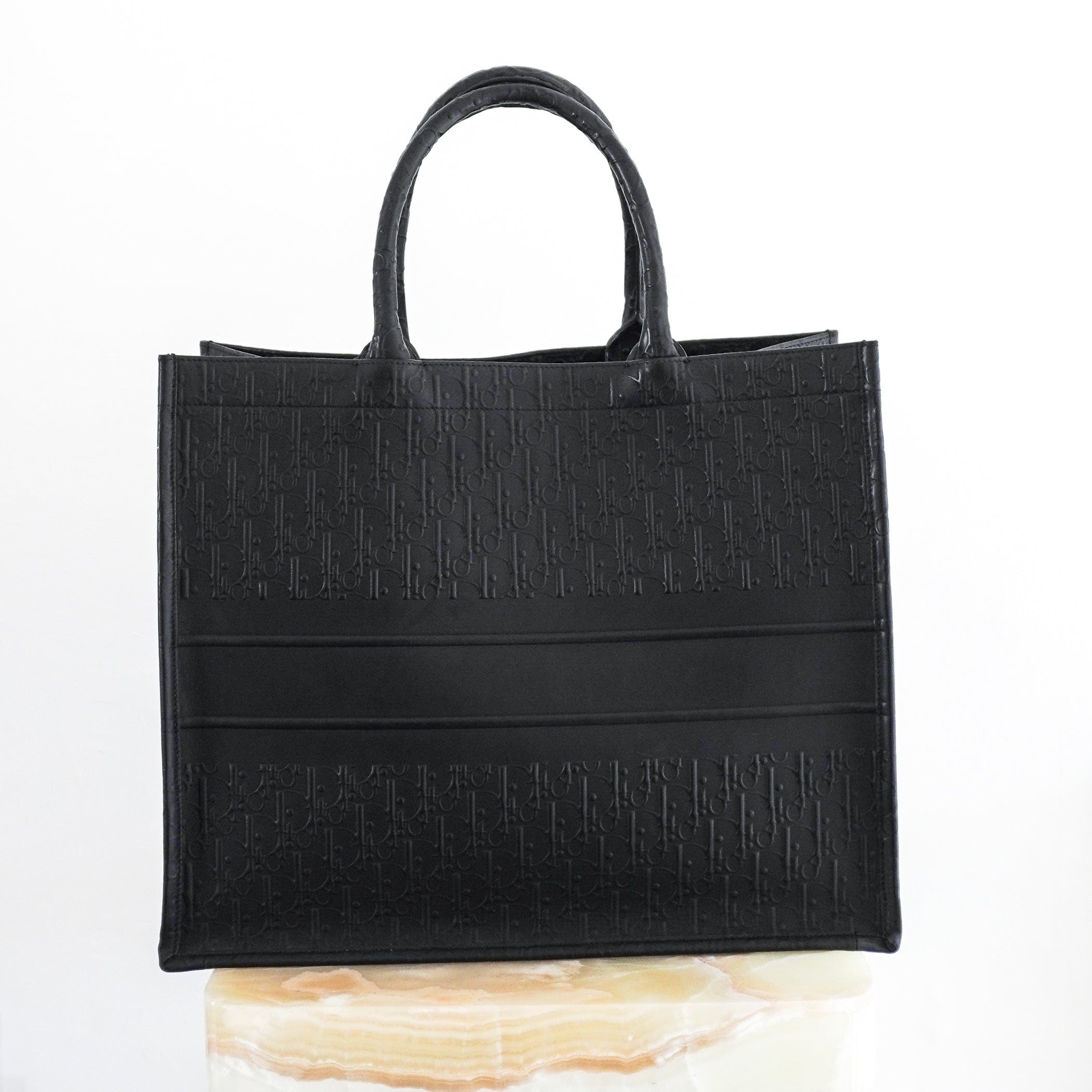 Dior Large Leather Book Tote in Black RRP £3000 | Authentic Preloved - Reloved Again