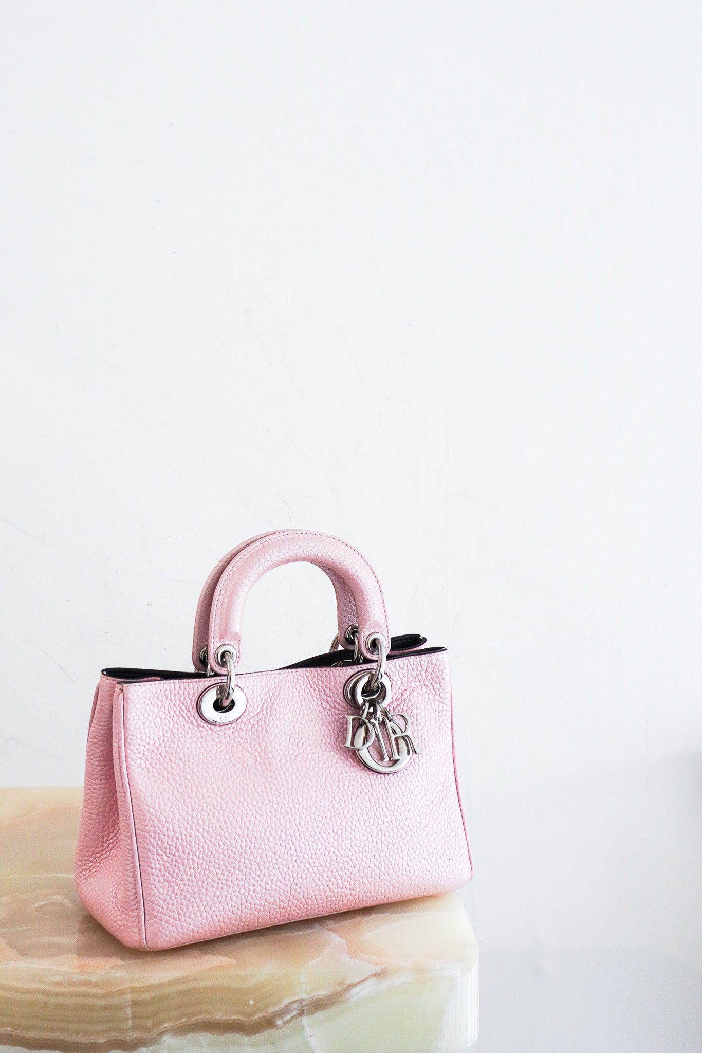 Dior Small Diorissimo Bag in Pink | Authentic Preloved - Reloved Again