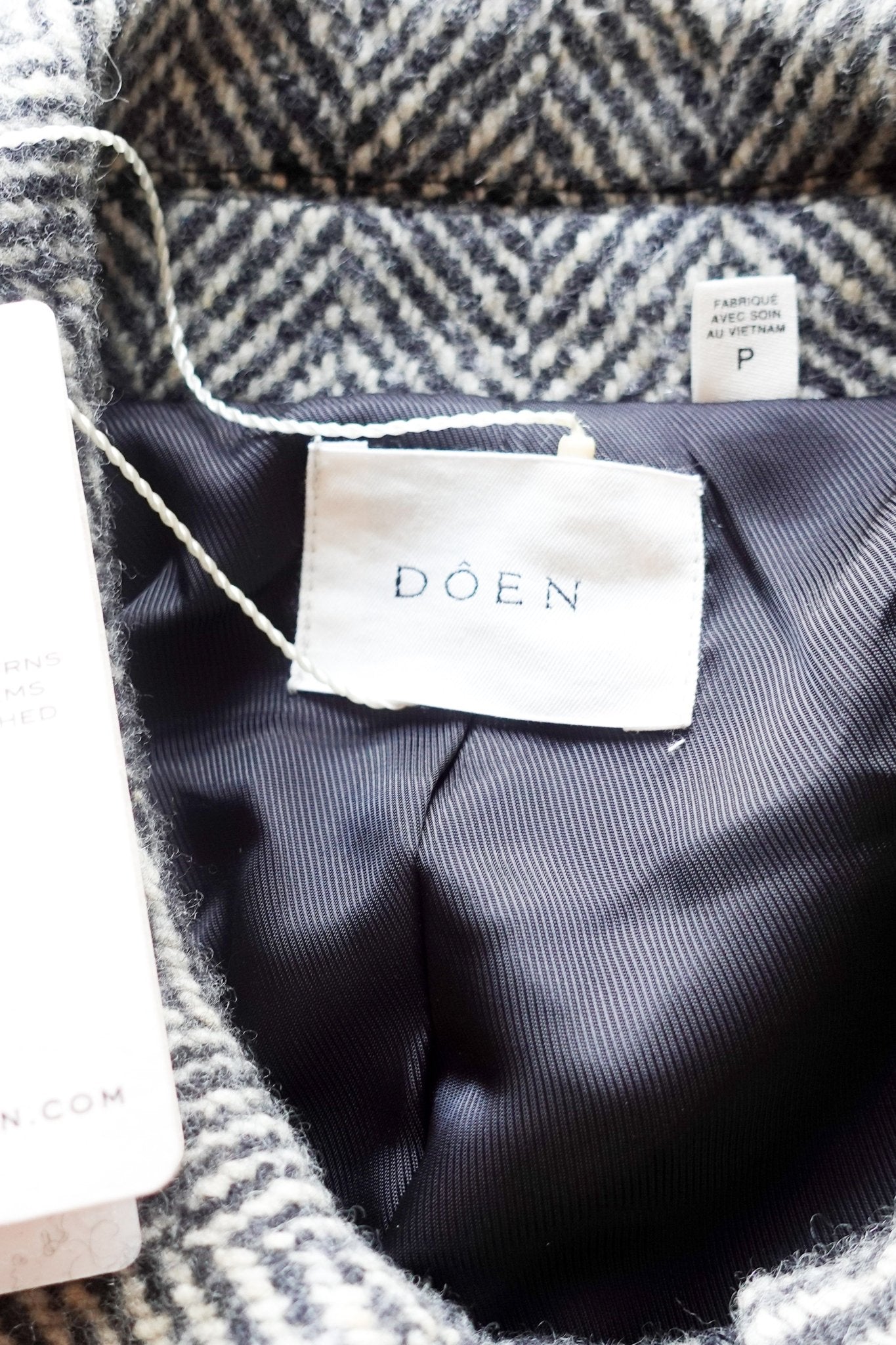 NEW Doen Bonnaire Coat Herringbone RRP £700 | Authentic Preloved - Reloved Again