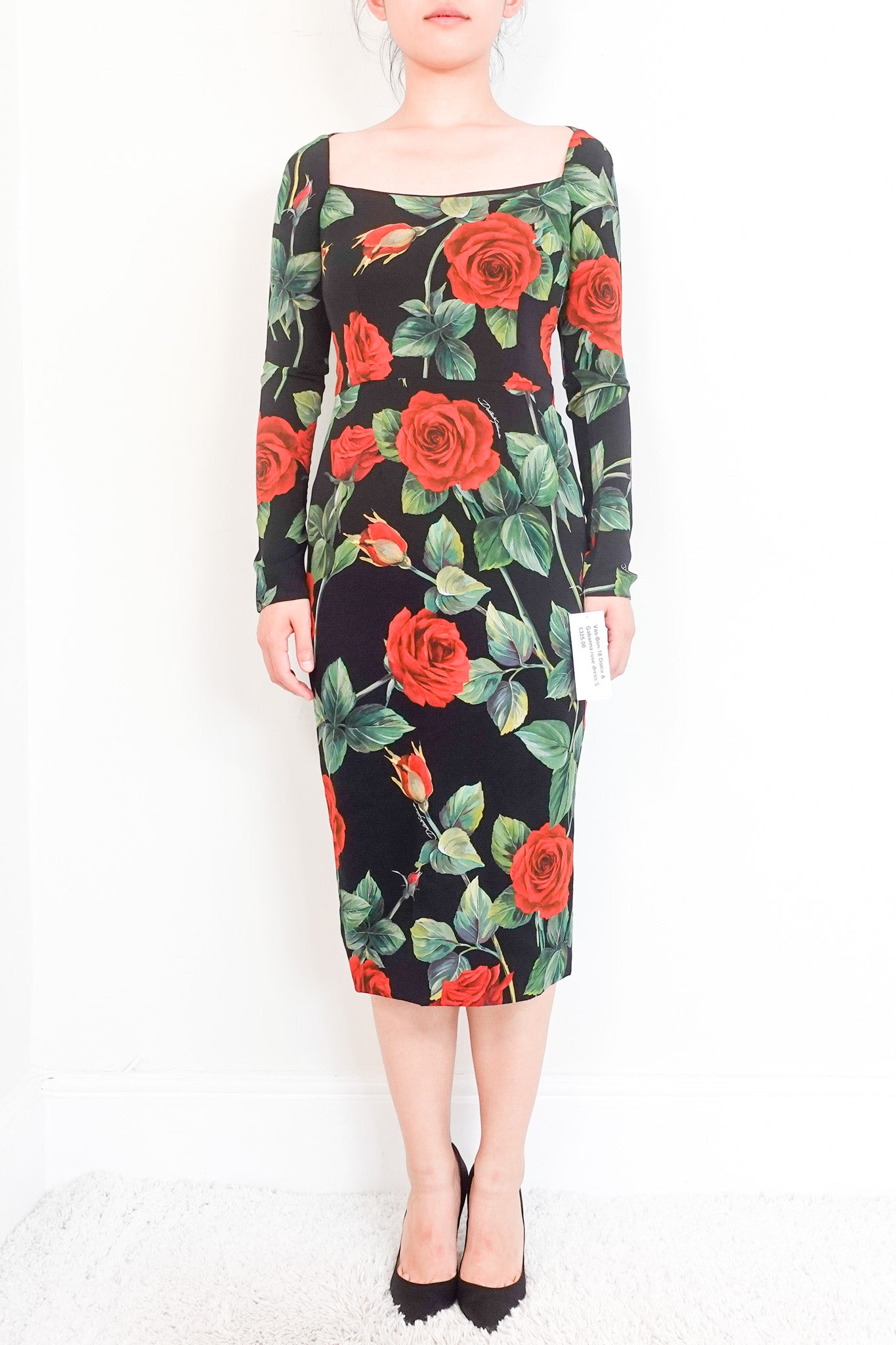 Dolce & Gabbana Rose Print Dress RRP £1k | Authentic Preloved