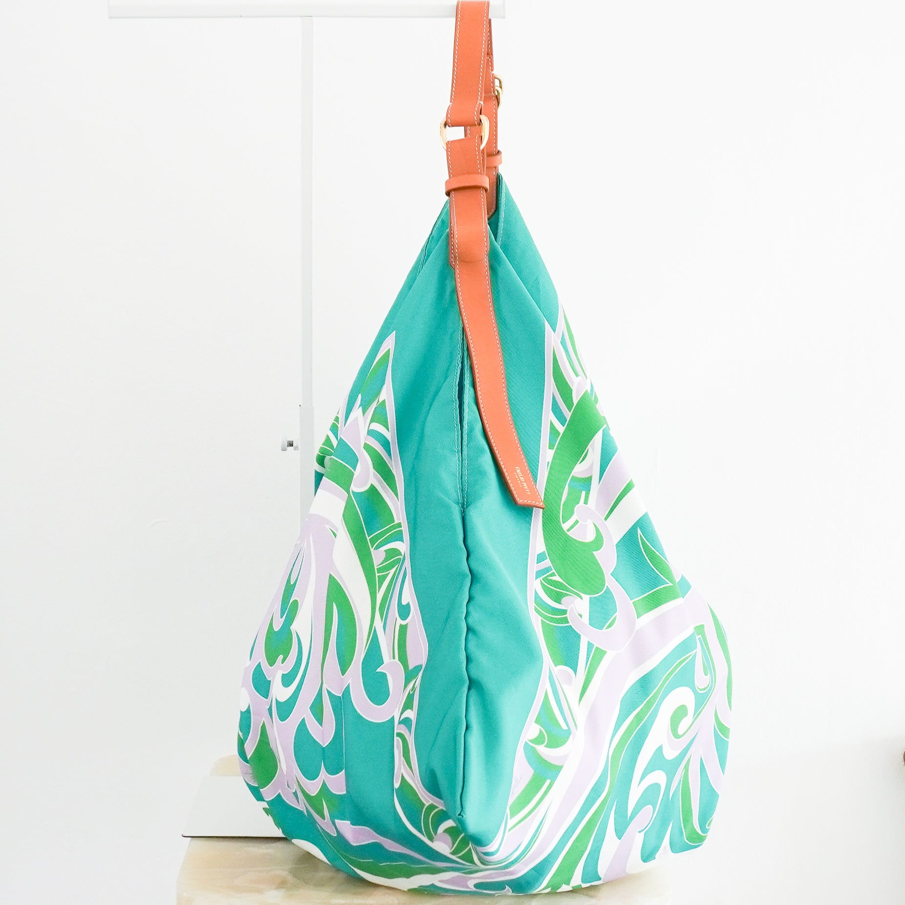 Emilio Pucci Green Silk Tote Bag RRP £800 | Authentic Preloved - Reloved Again