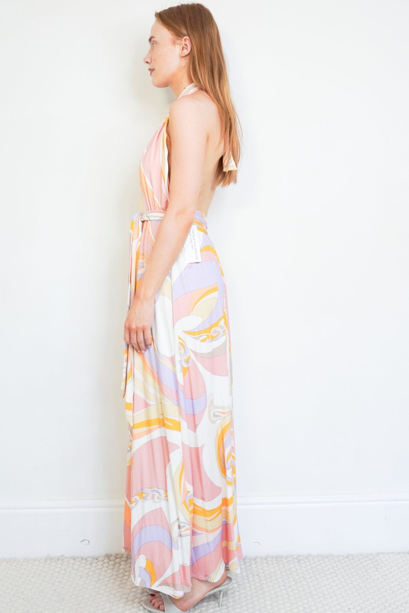 Emilio Pucci Multicolour Swirl Halterneck Dress (RRP £1200) | Authentic Preloved - Reloved Again