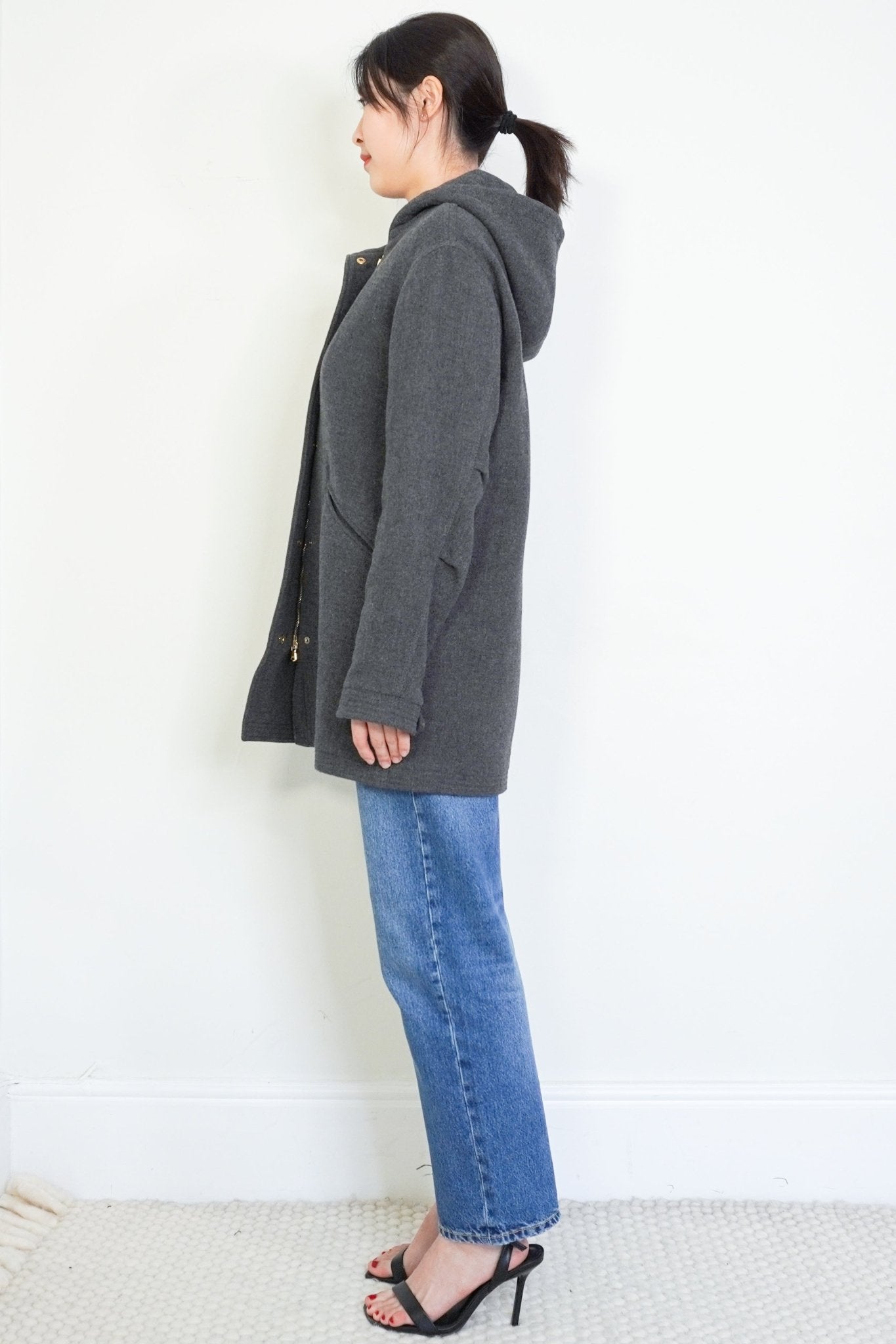 Etro Dark Grey Hooded Wool Coat RRP £1730 | Authentic Preloved - Reloved Again