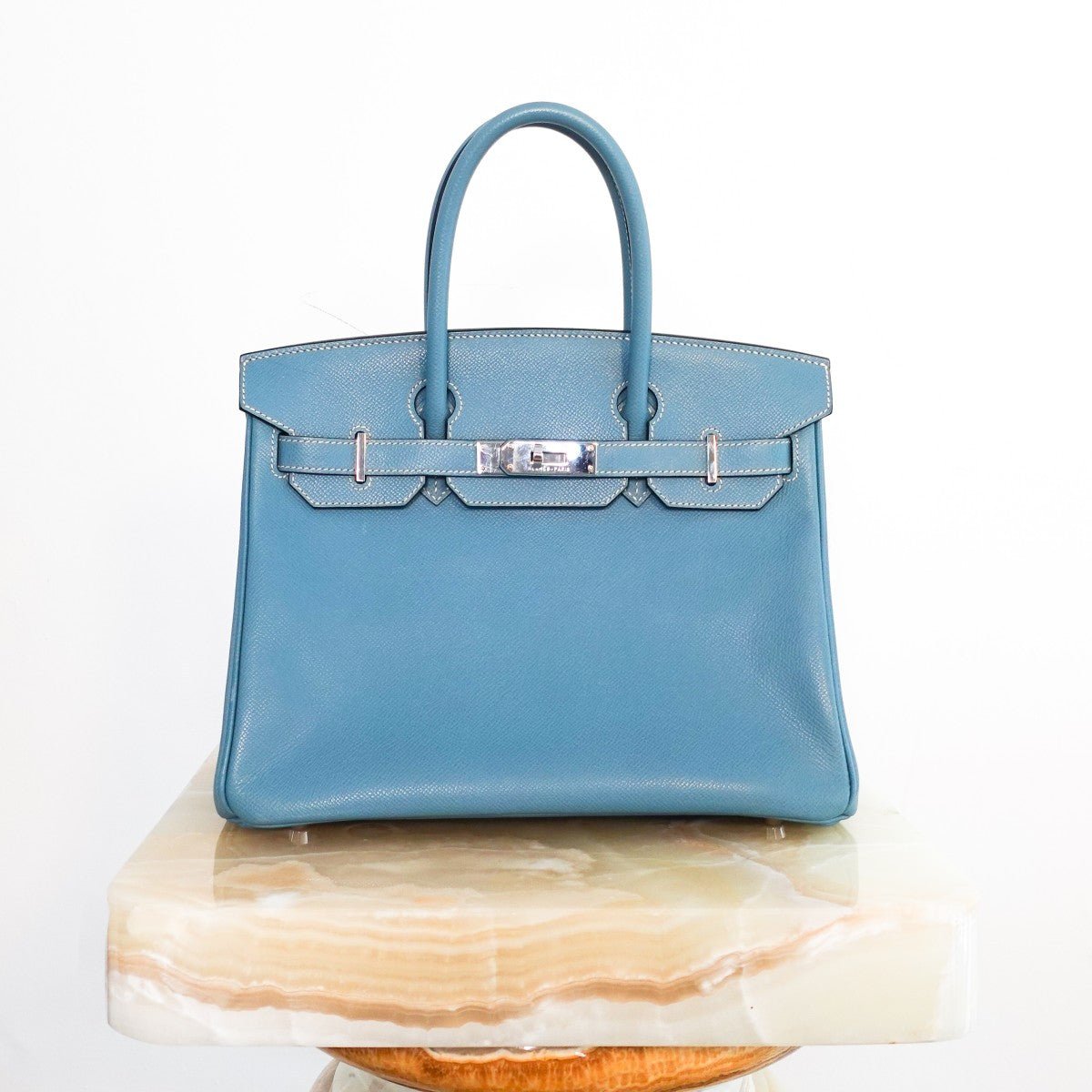 Birkin 30 in Blue Jean Epsom Leather - Reloved Again