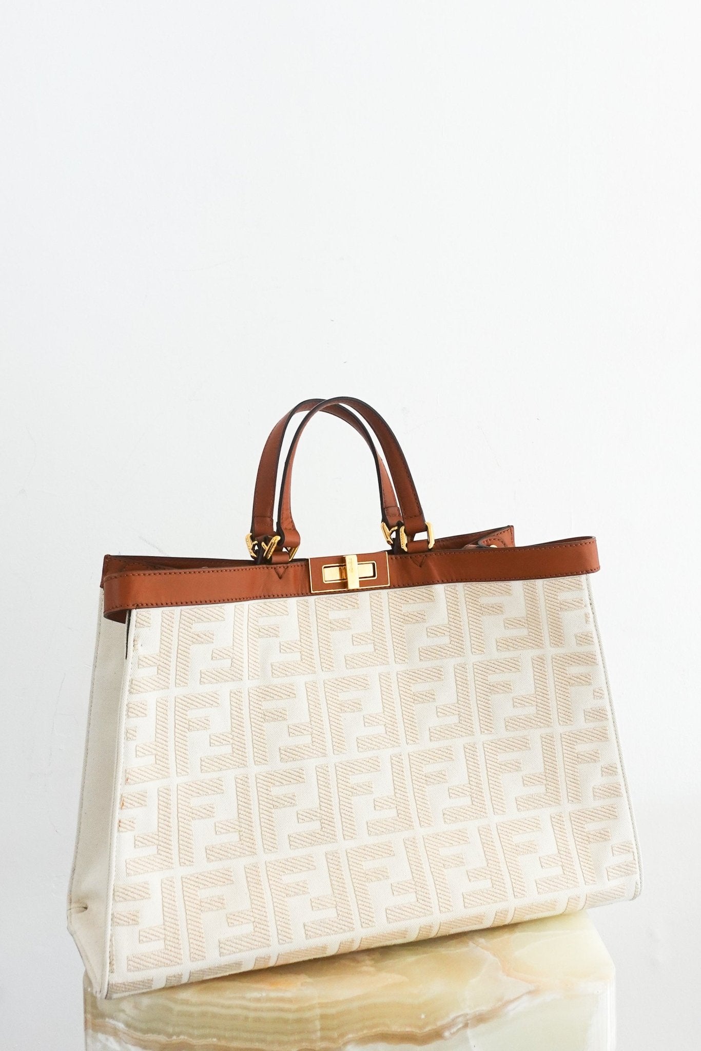 Fendi 2021 Zucca Peekaboo X - Tote Bag RRP £3.7K | Authentic Preloved - Reloved Again