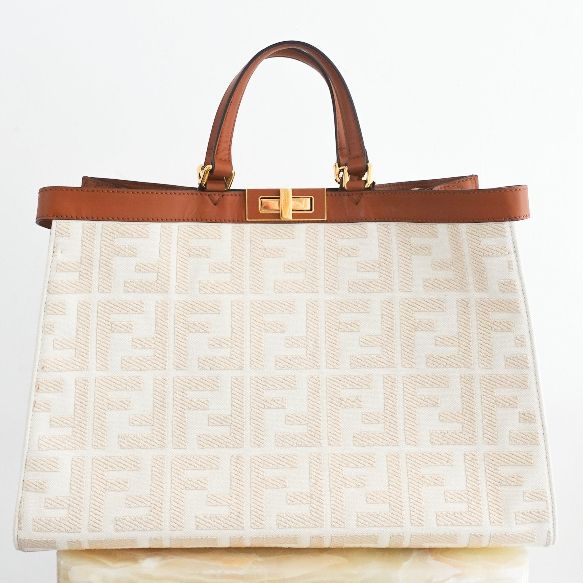 Fendi 2021 Zucca Peekaboo X - Tote Bag RRP £3.7K | Authentic Preloved - Reloved Again