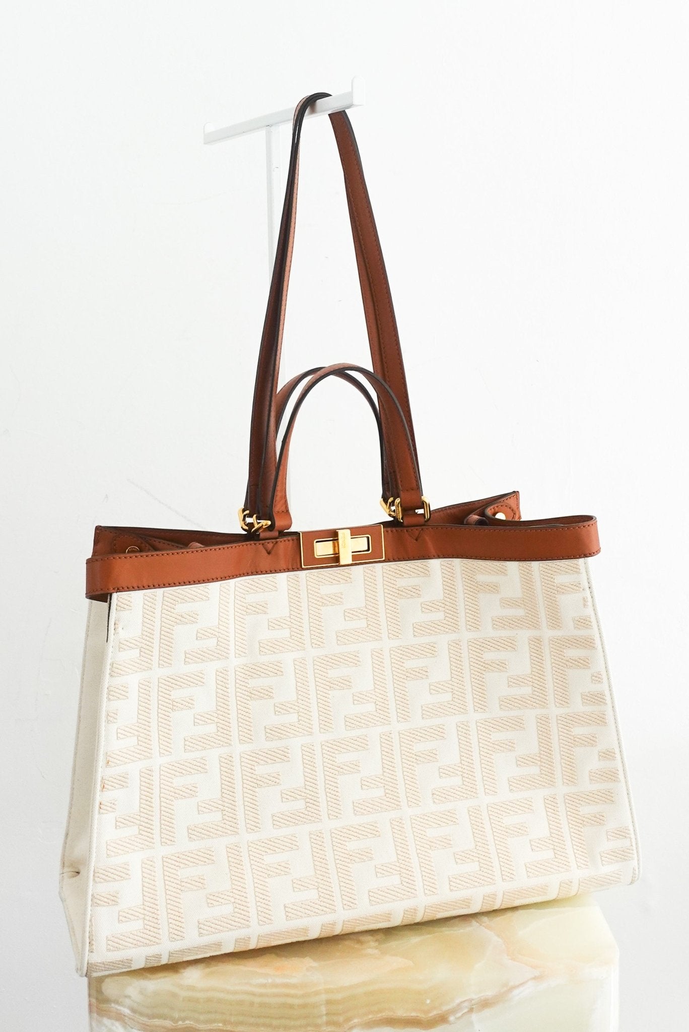 Fendi 2021 Zucca Peekaboo X - Tote Bag RRP £3.7K | Authentic Preloved - Reloved Again