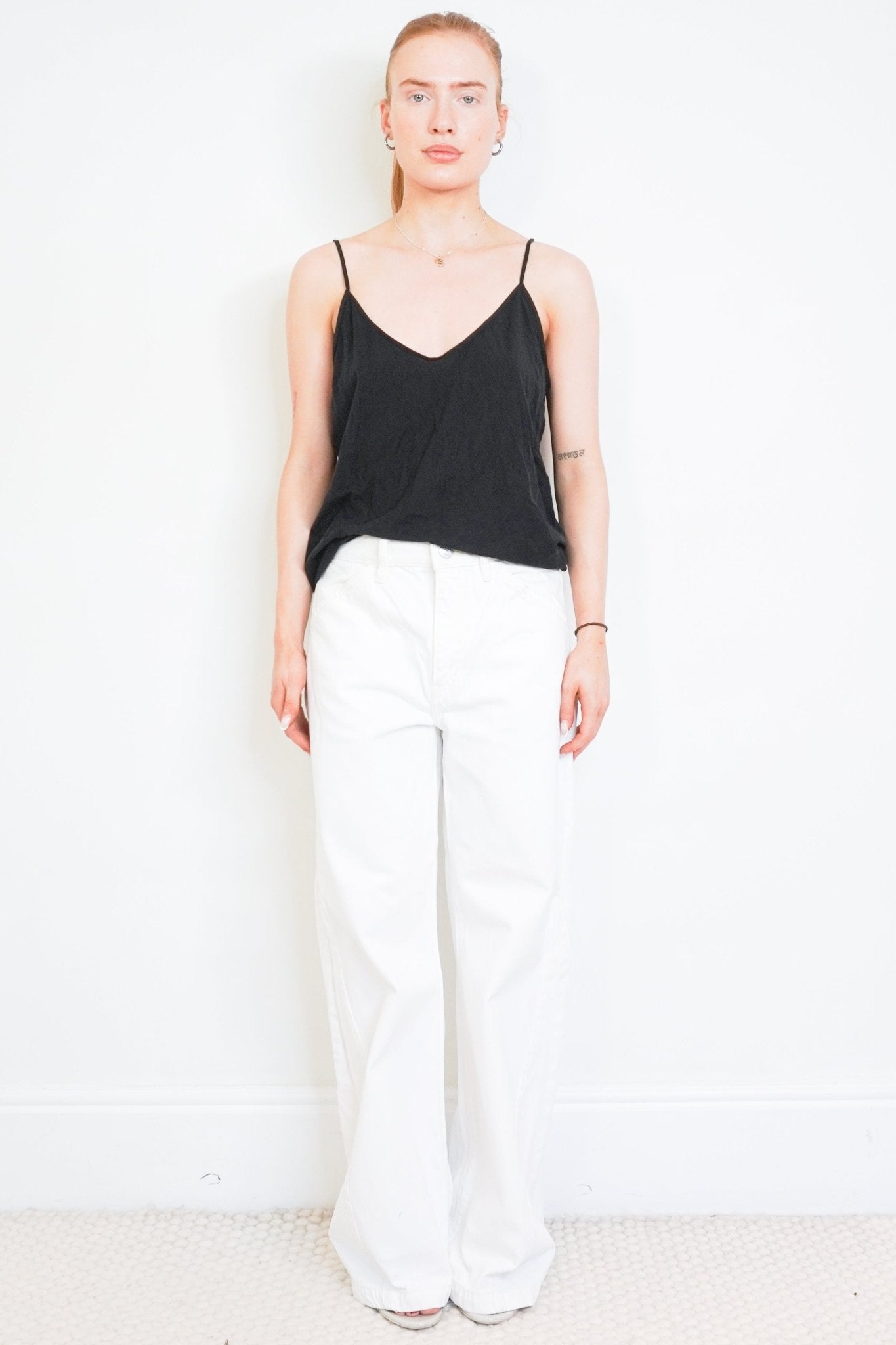 FRAME Le Baggy Palazzo White Jeans (RRP £400) | Authentic Preloved - Reloved Again