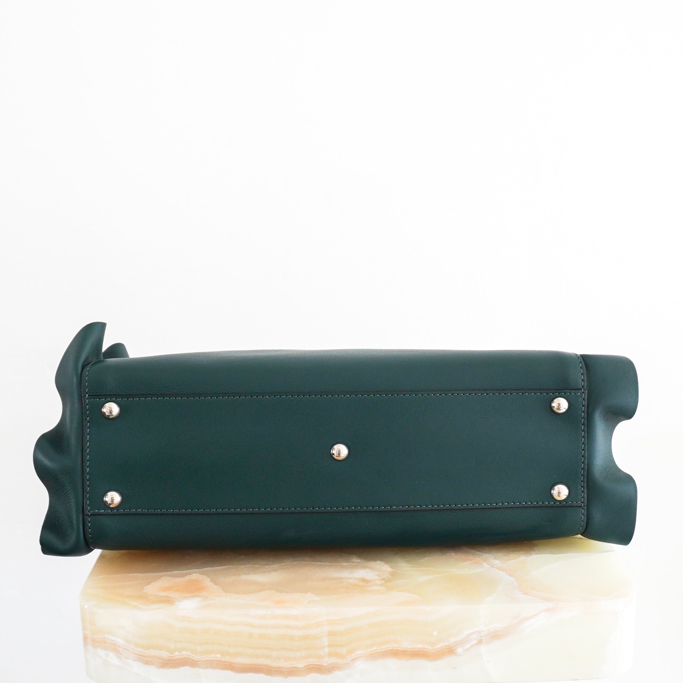 Fendi-Medium-Peekaboo-Wave-Bag-in-Teal-bottom-picture-Chelsea-London