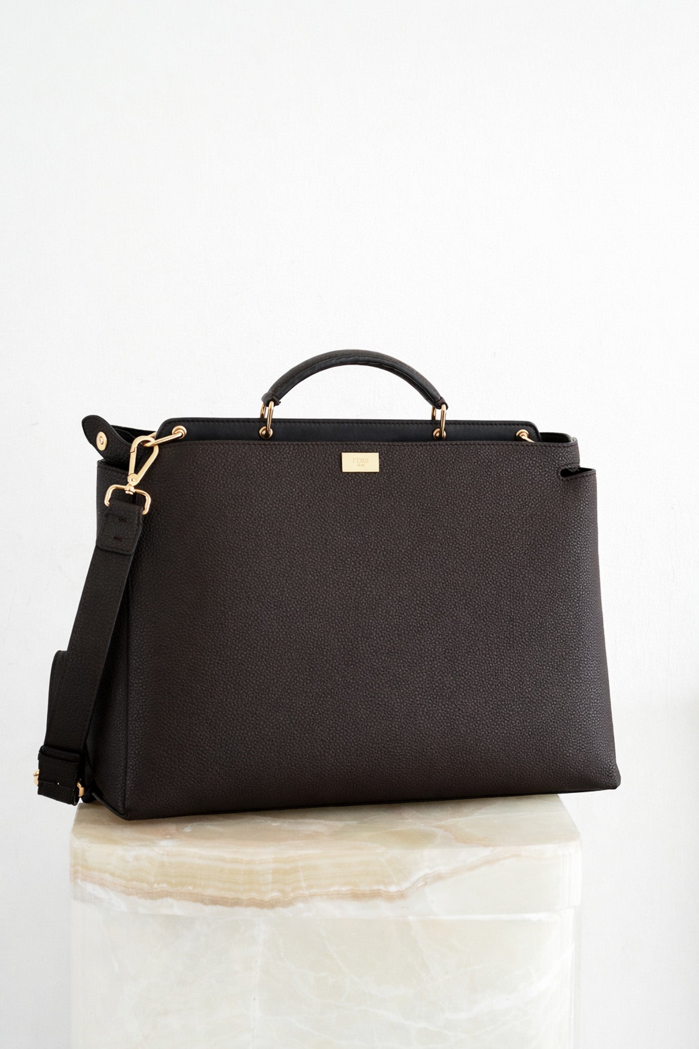 Fendi Peekaboo Large Tote in Dark Brown RRP £4500 | Authentic Preloved - Reloved Again