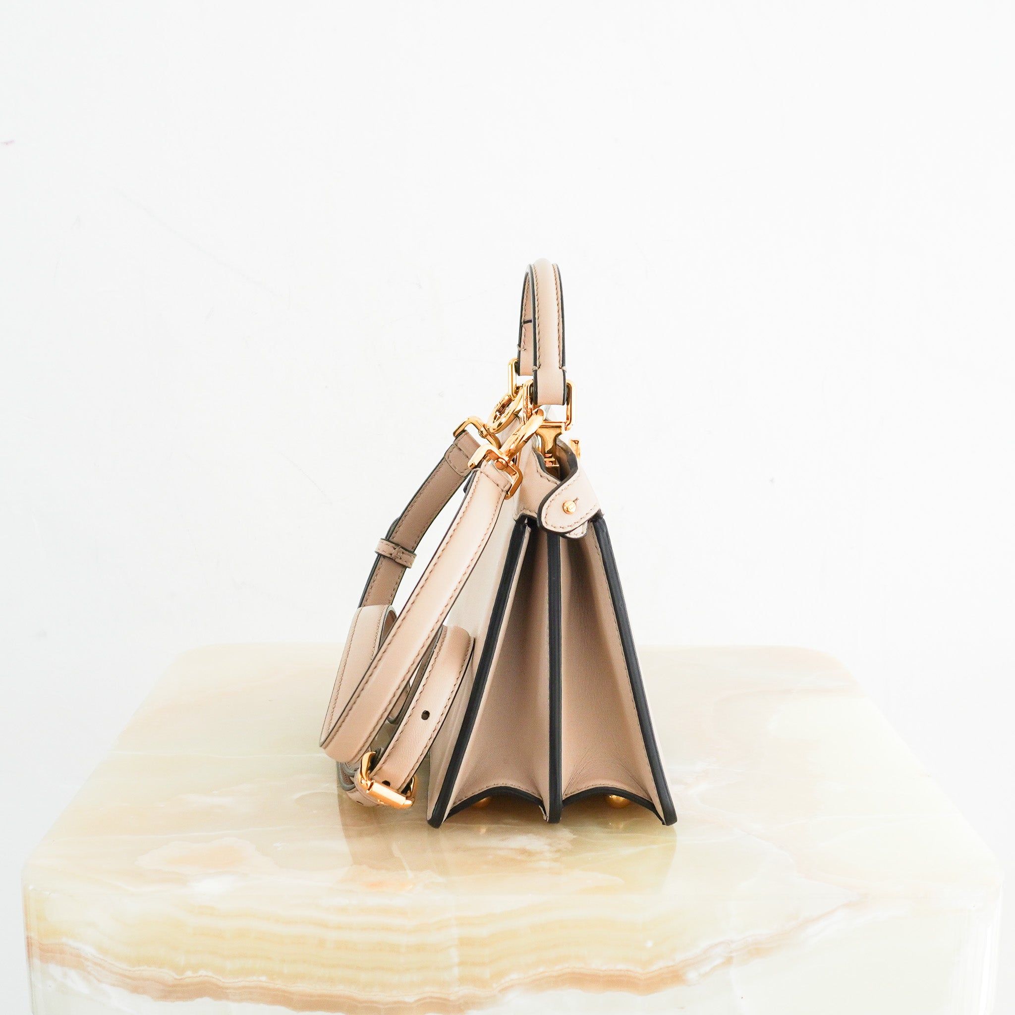 Fendi-Peekaboo-Mini-Tote-in-Beige-side-picture