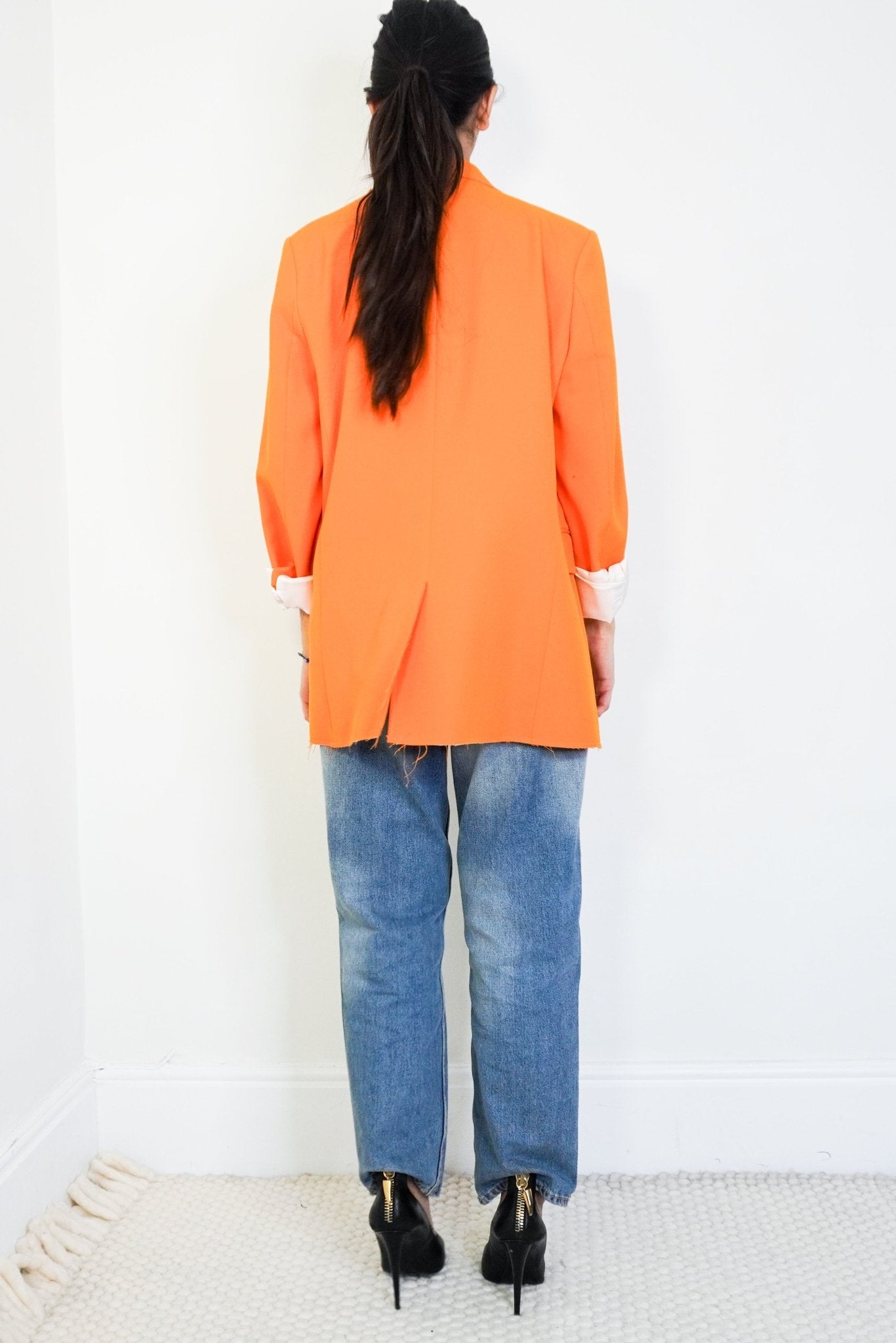 Frame Orange Frayed Edge Blazer RRP £575 | Authentic Preloved - Reloved Again