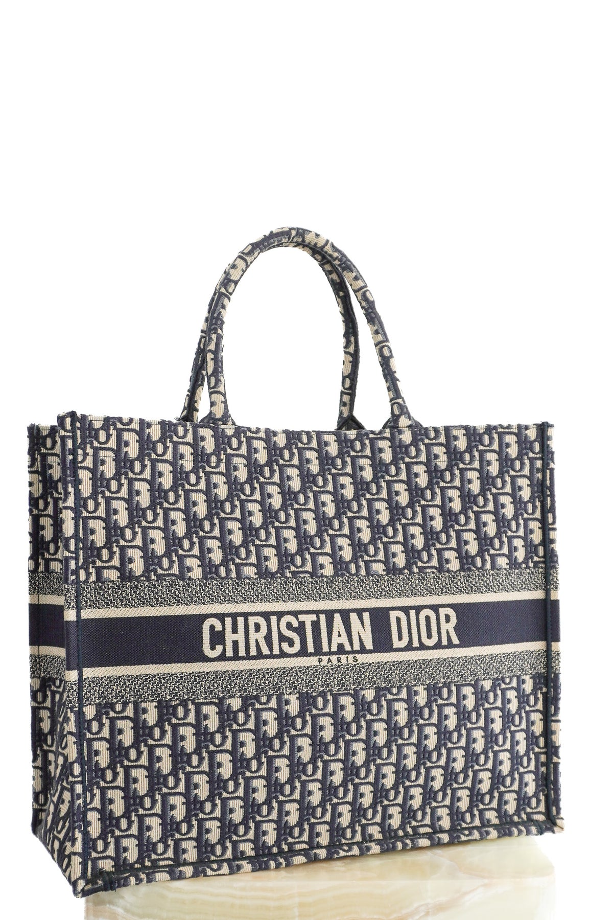 Front: Christian Dior Large Oblique Book Tote Bag