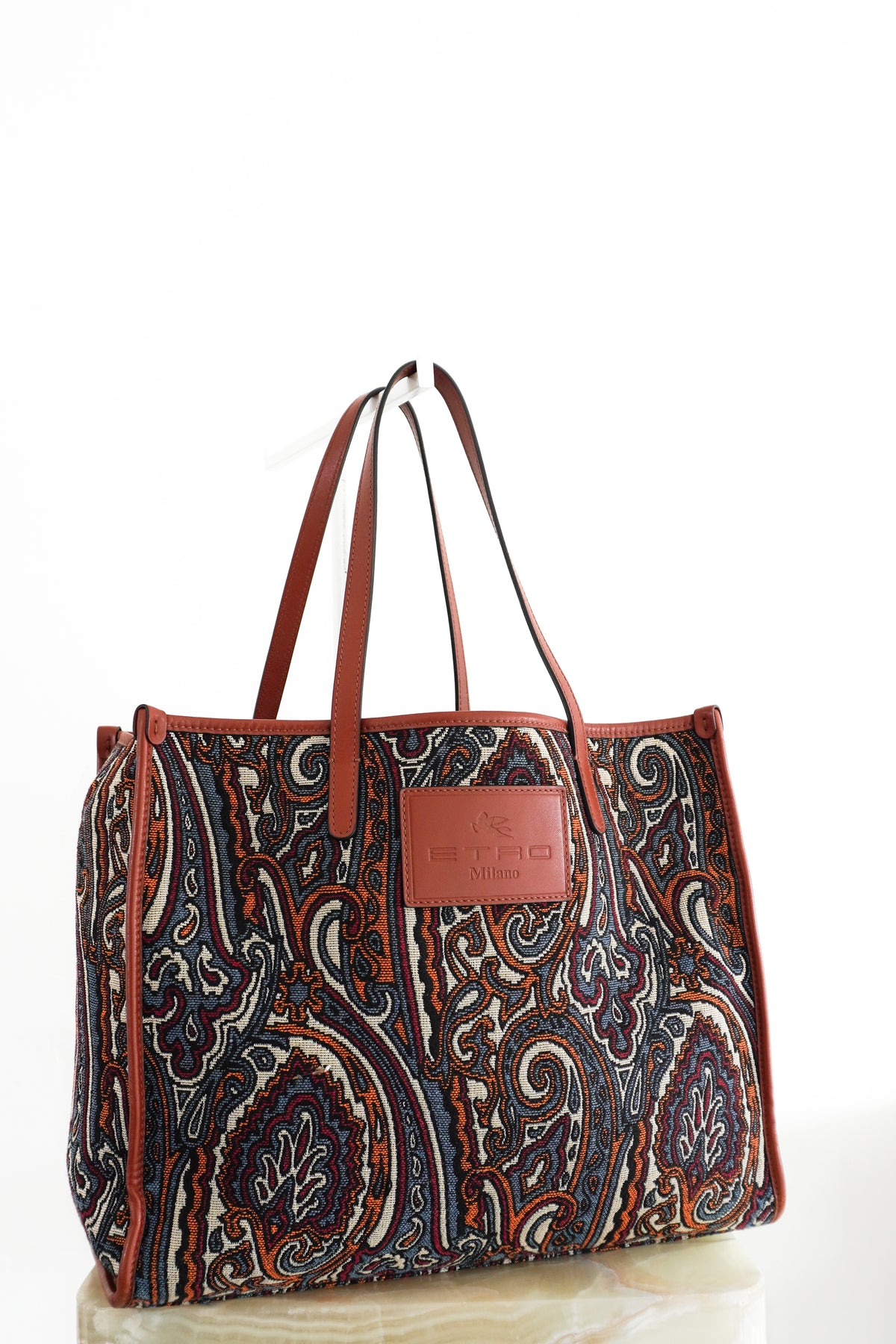 Front: ETRO Paisley Print Tote Bag