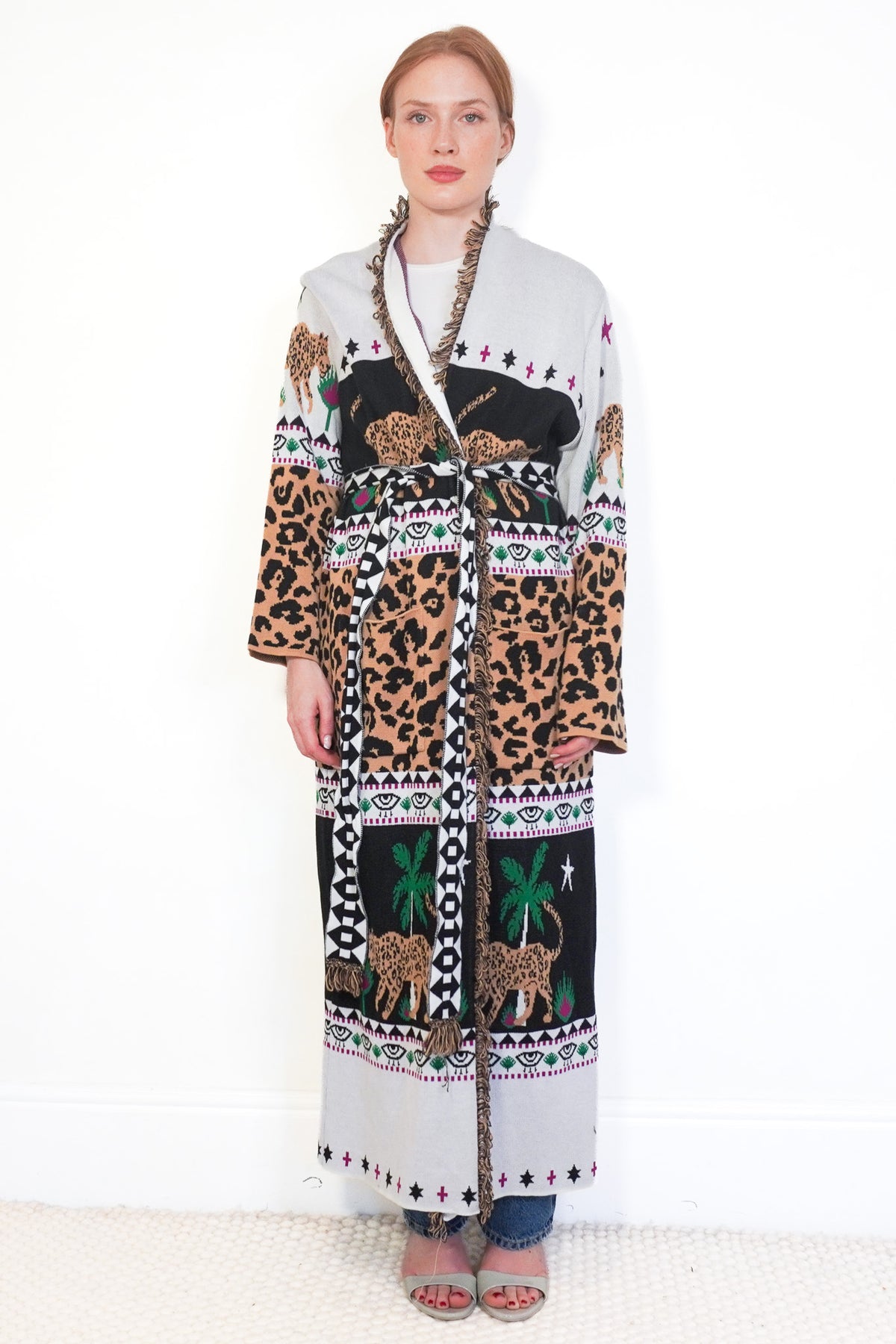 Front: Hayley Menzies Long Line Cardigan