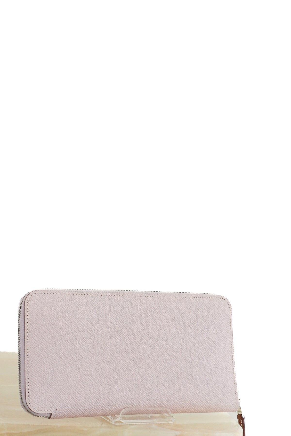 Front: Hermès Silk'In Classique Epsom Leather Wallet