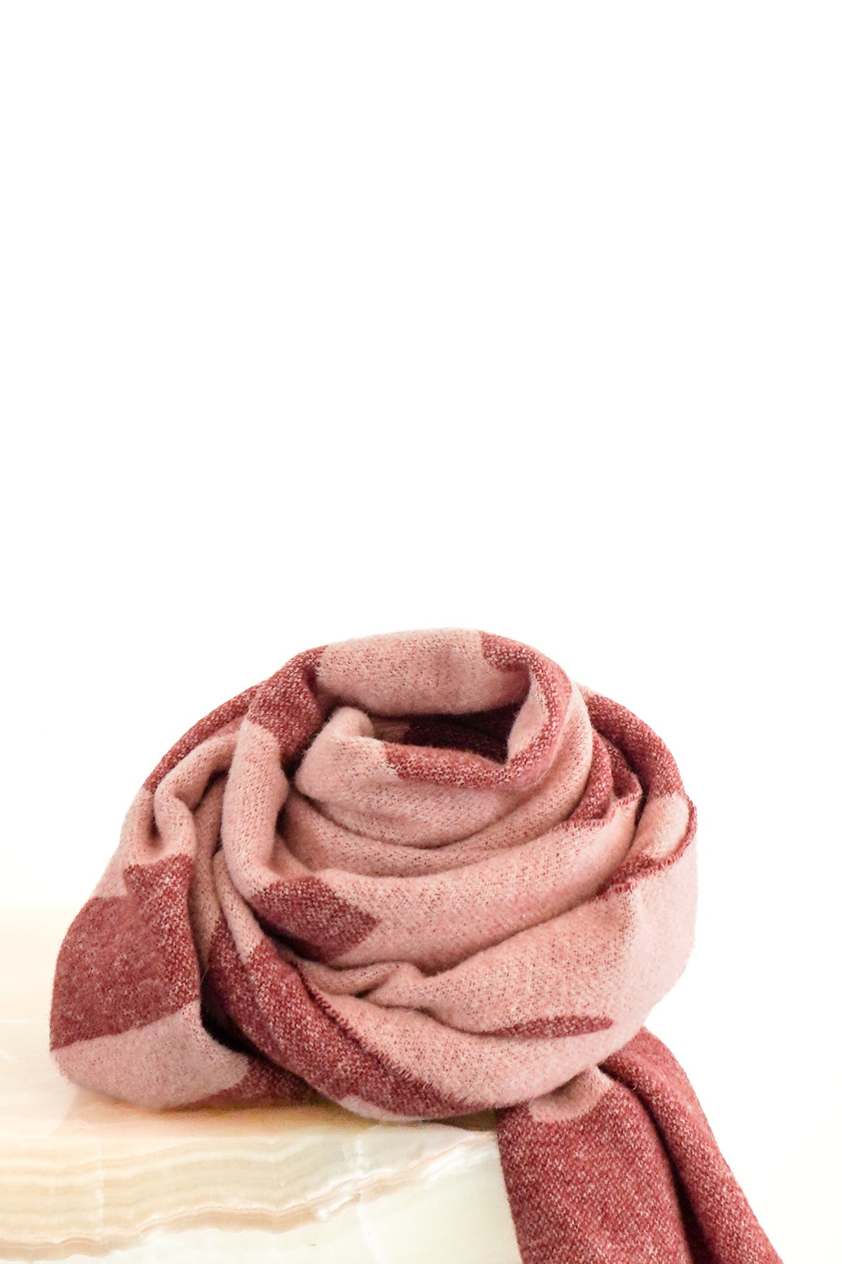 Front Image: Acne Studios Pink Scarf Chelsea London