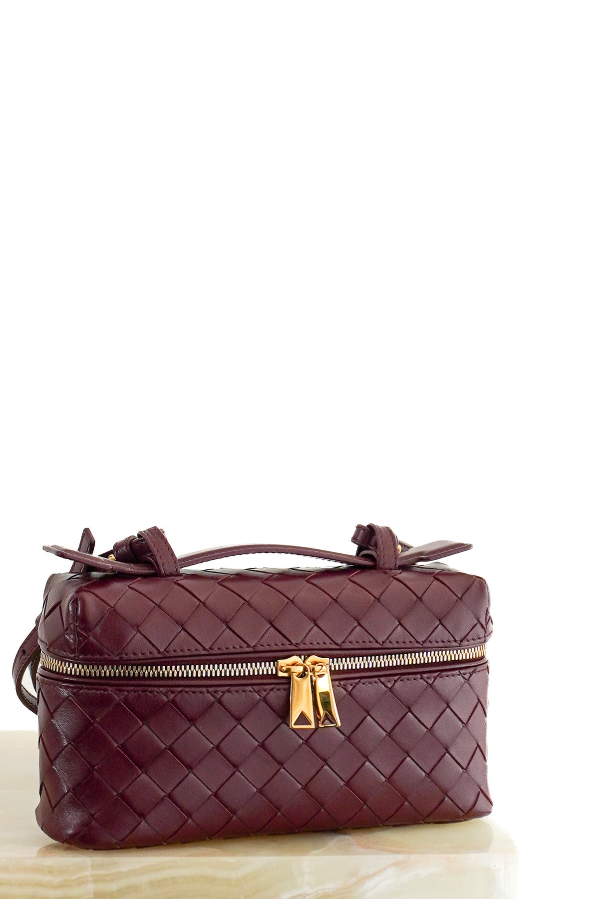 Bottega Veneta Bang Bang Vanity Case in Barolo (RRP £2400) | Authentic Preloved - Reloved Again