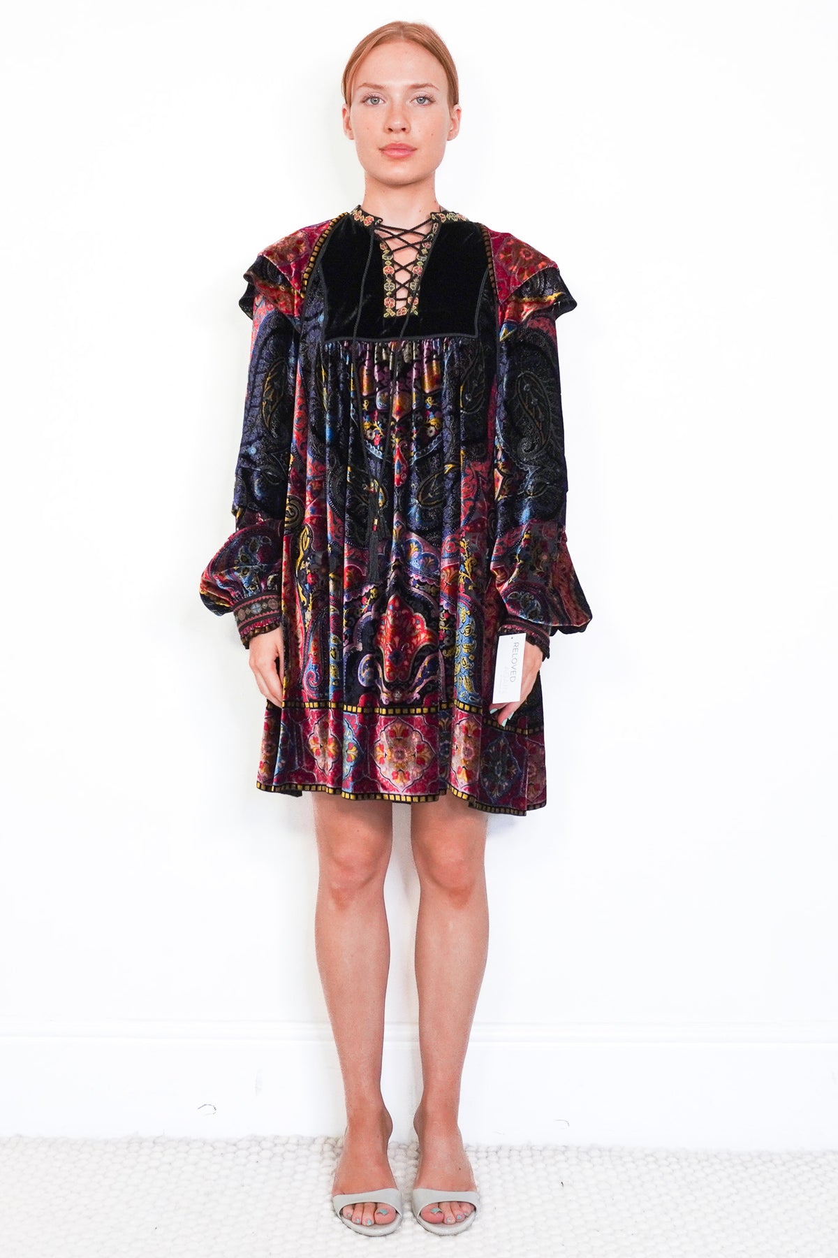 Etro Velvet Mini Dress IT44 (RRP £1800) | Authentic Preloved - Reloved Again