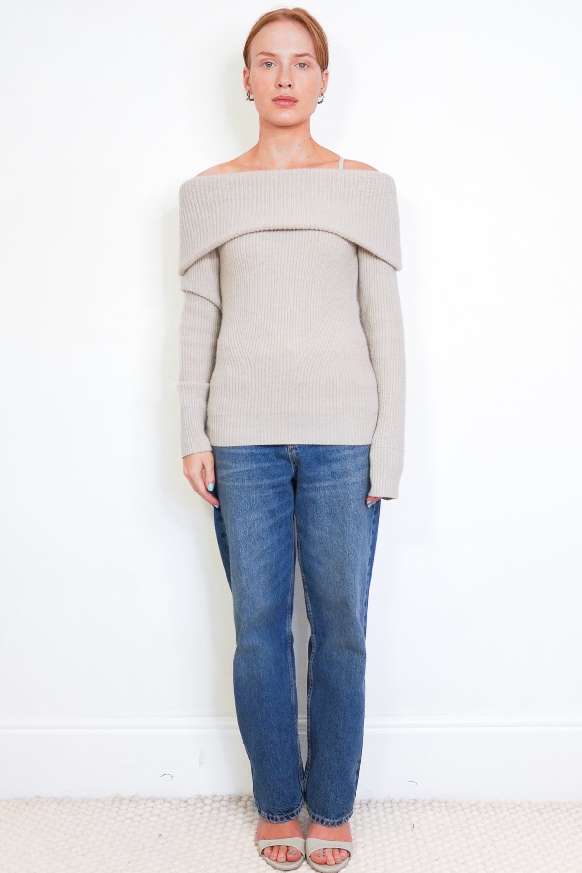 Isabel Marant Beige Off the Shoulder Sweater (RRP£900) | FINAL SALE Authentic Preloved - Reloved Again