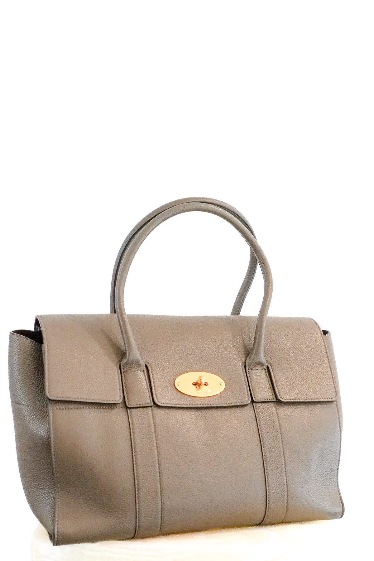Front Image : Mulberry Bayswater Bag in Taupe