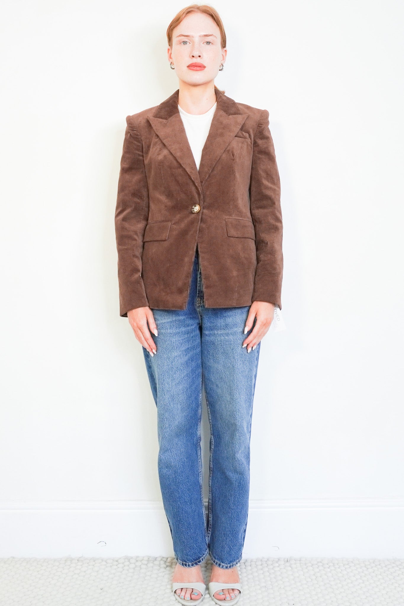 Front Image: Veronica Beard Brown Corduroy Blazer Chelsea London