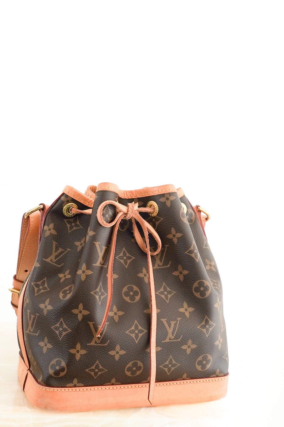 Front: Louis Vuitton BB NOE Bucket Bag