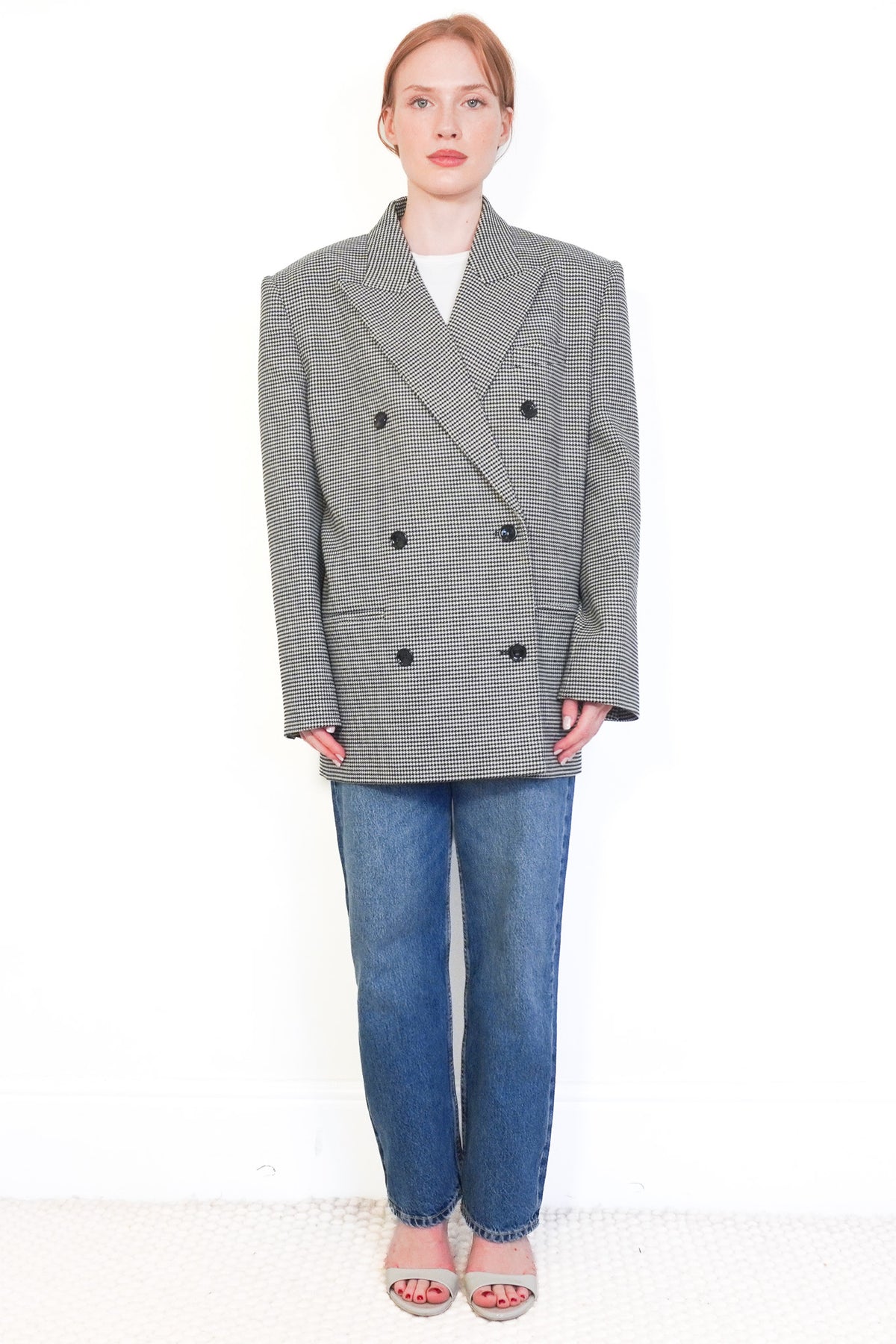 Front: Magda Butrym Houndstooth Blazer
