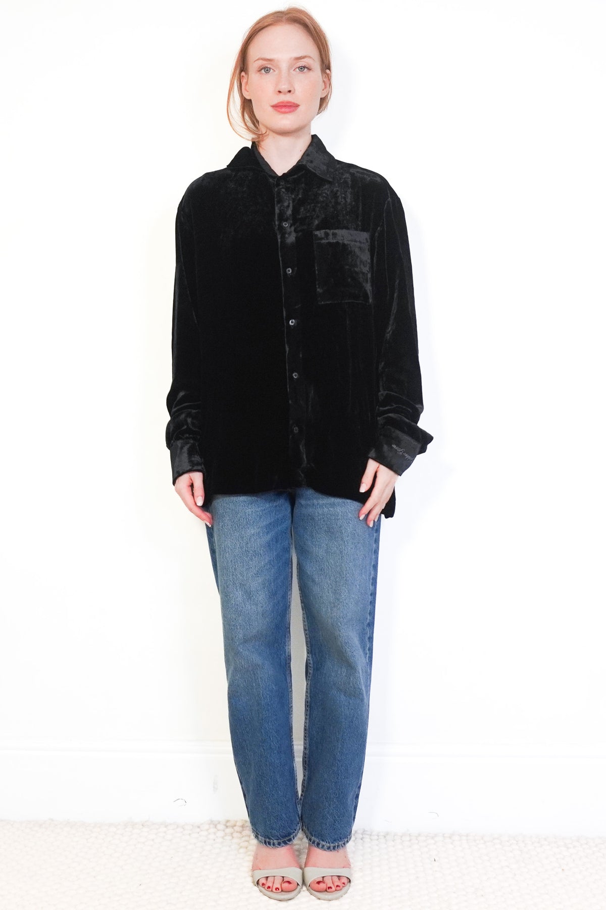Front: NEW Golden Goose Journey Velvet Shirt
