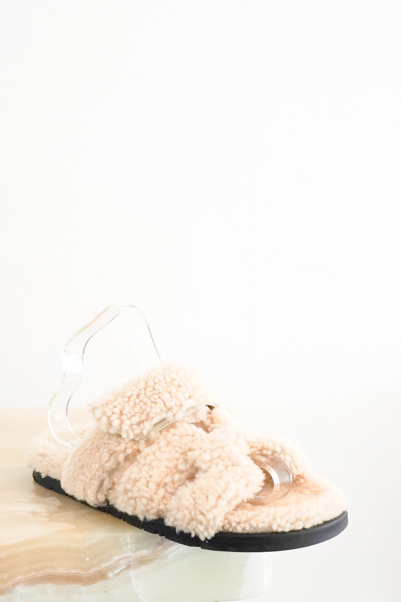 Hermes Chypre Shearling Sandals RRP £1100 | Authentic Preloved - Reloved Again