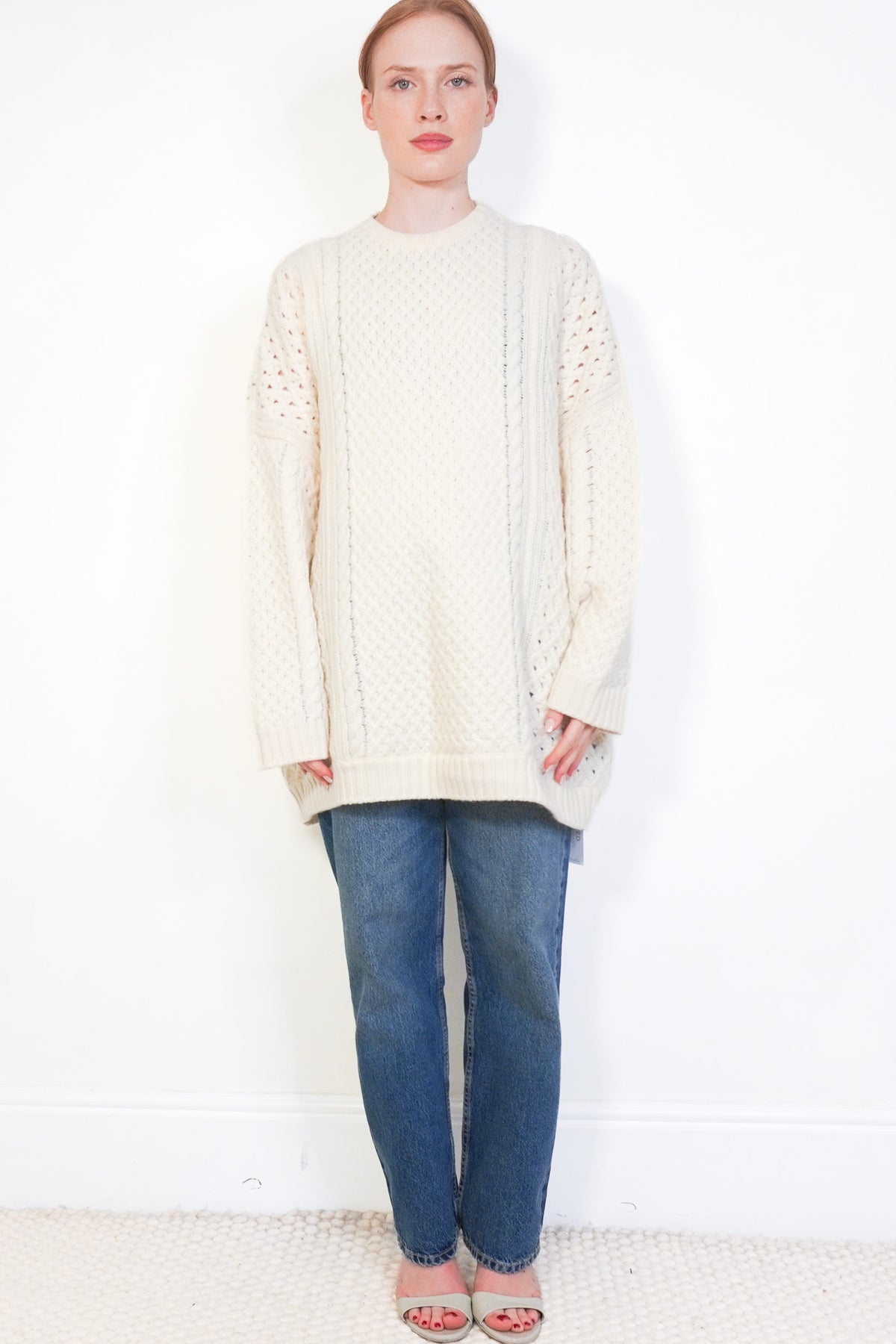 Valentino Aran Style Virgin Wool Jumper (RRP £1100) | Authentic Preloved - Reloved Again
